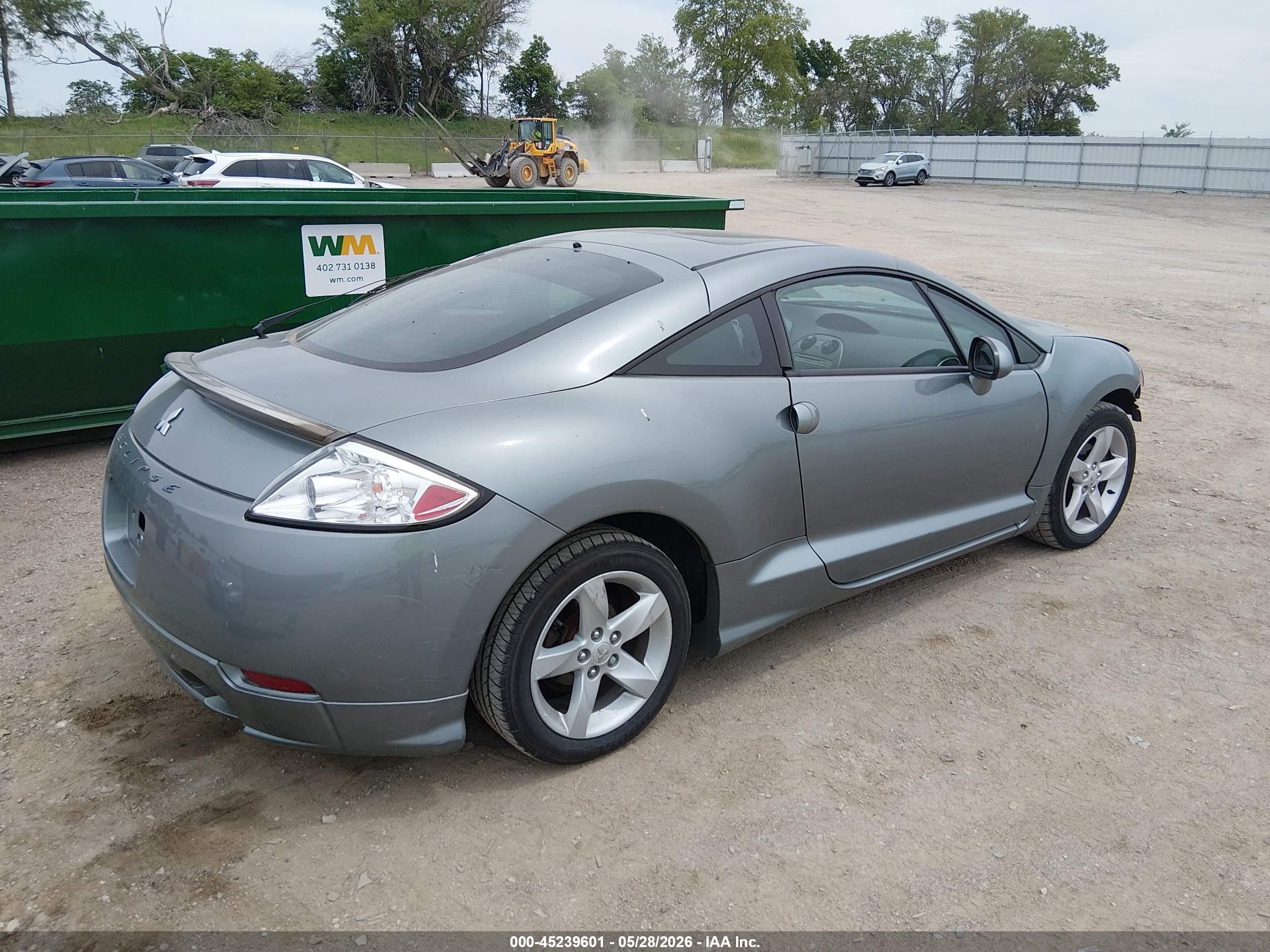 2007 Mitsubishi Eclipse Gs Gray vin: 4A3AK24F57E046717