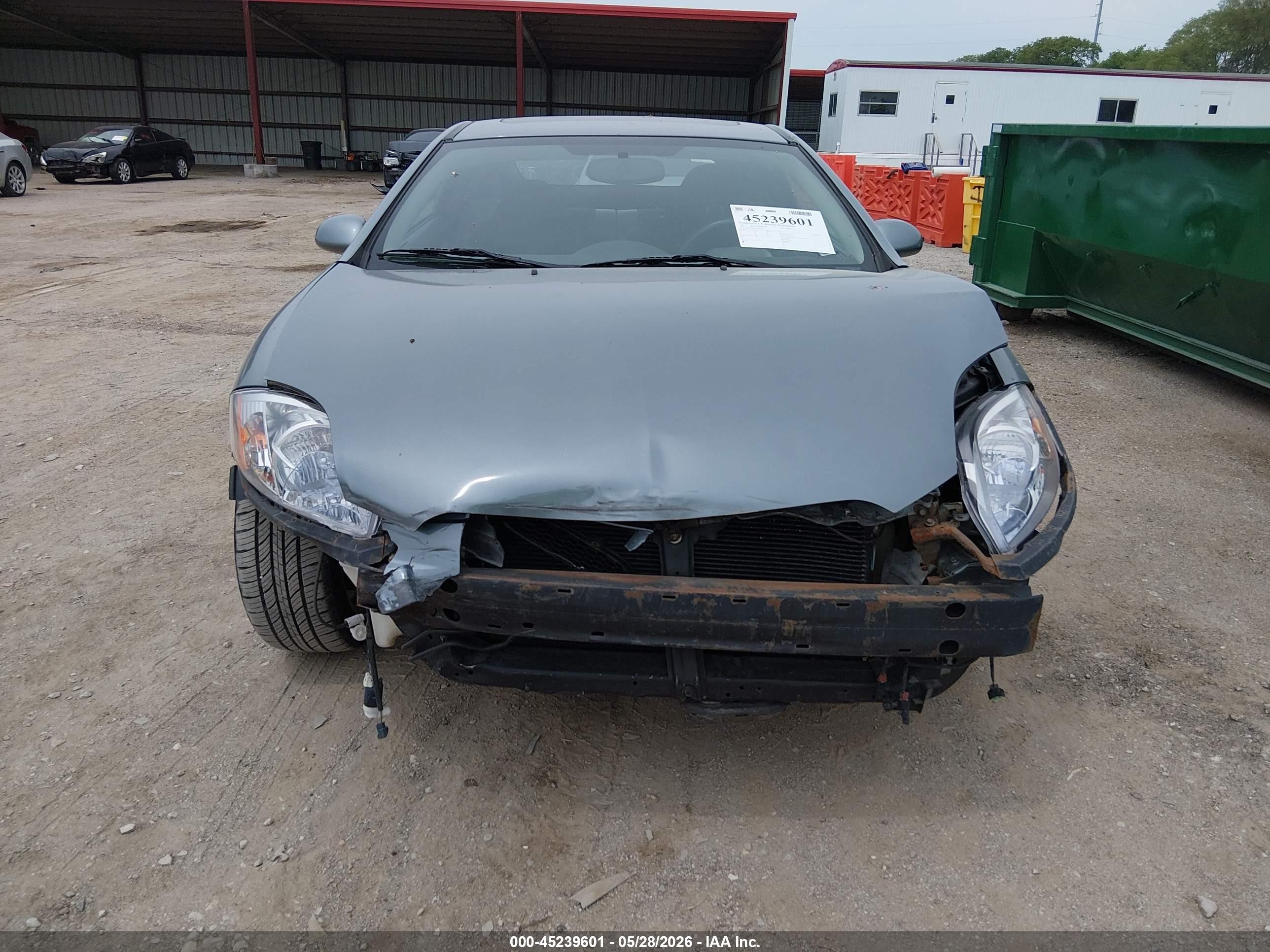 2007 Mitsubishi Eclipse Gs Gray vin: 4A3AK24F57E046717