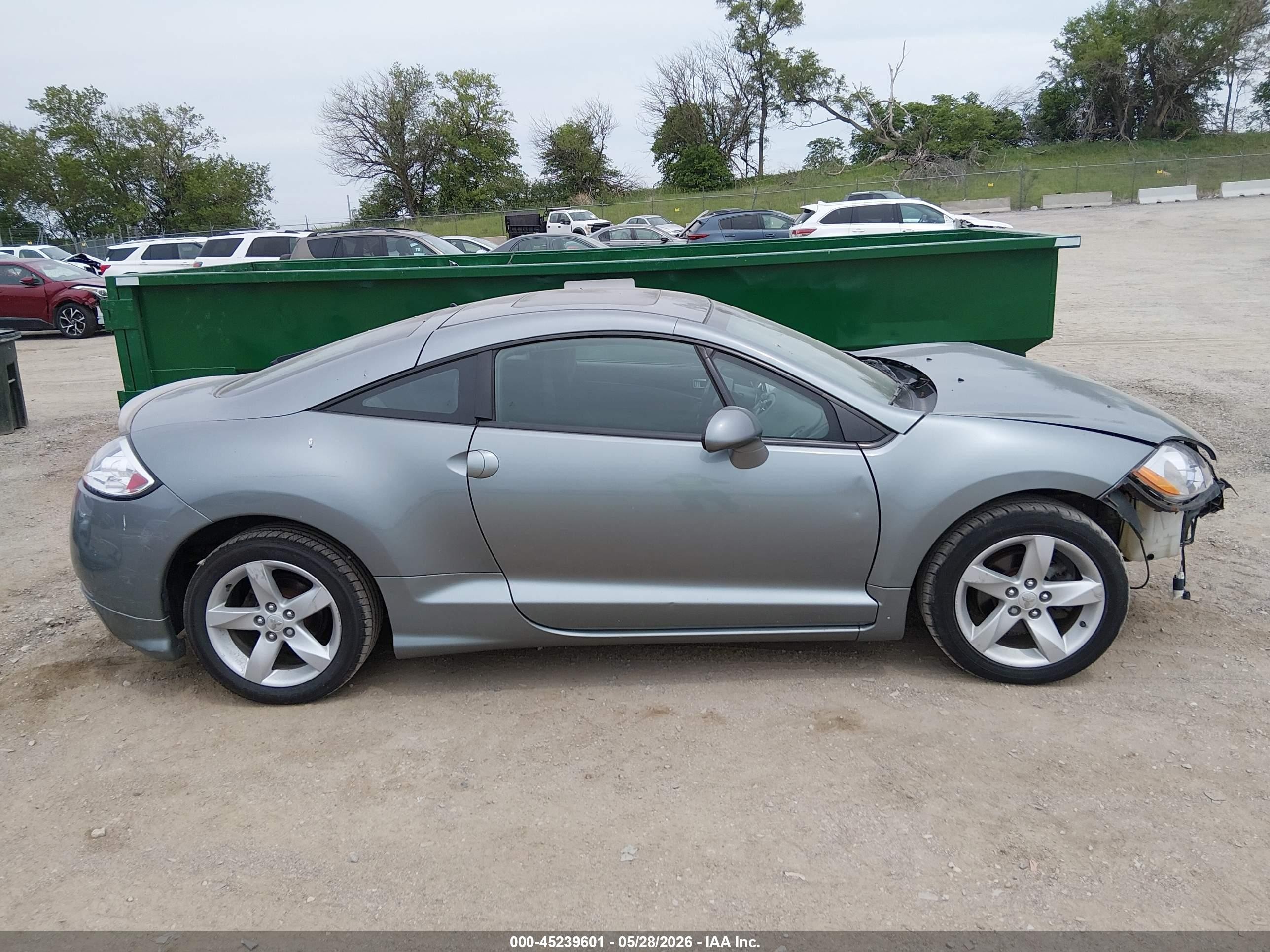 2007 Mitsubishi Eclipse Gs Gray vin: 4A3AK24F57E046717