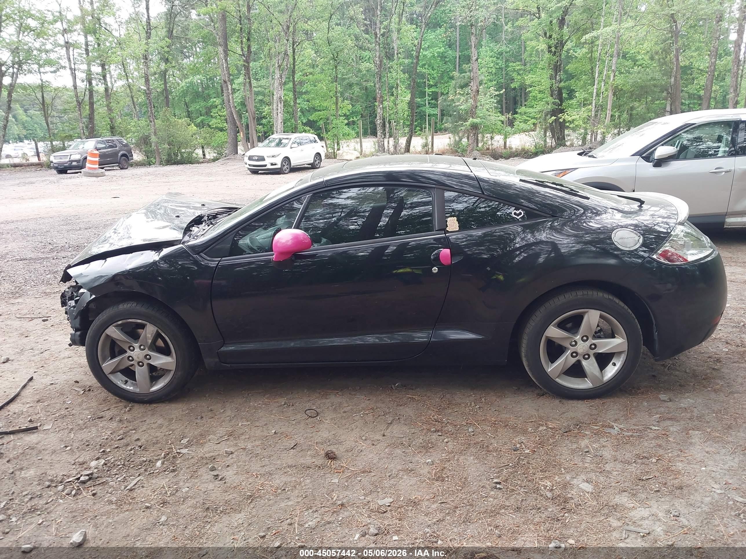 2008 Mitsubishi Eclipse Gs Черный vin: 4A3AK24F68E001982