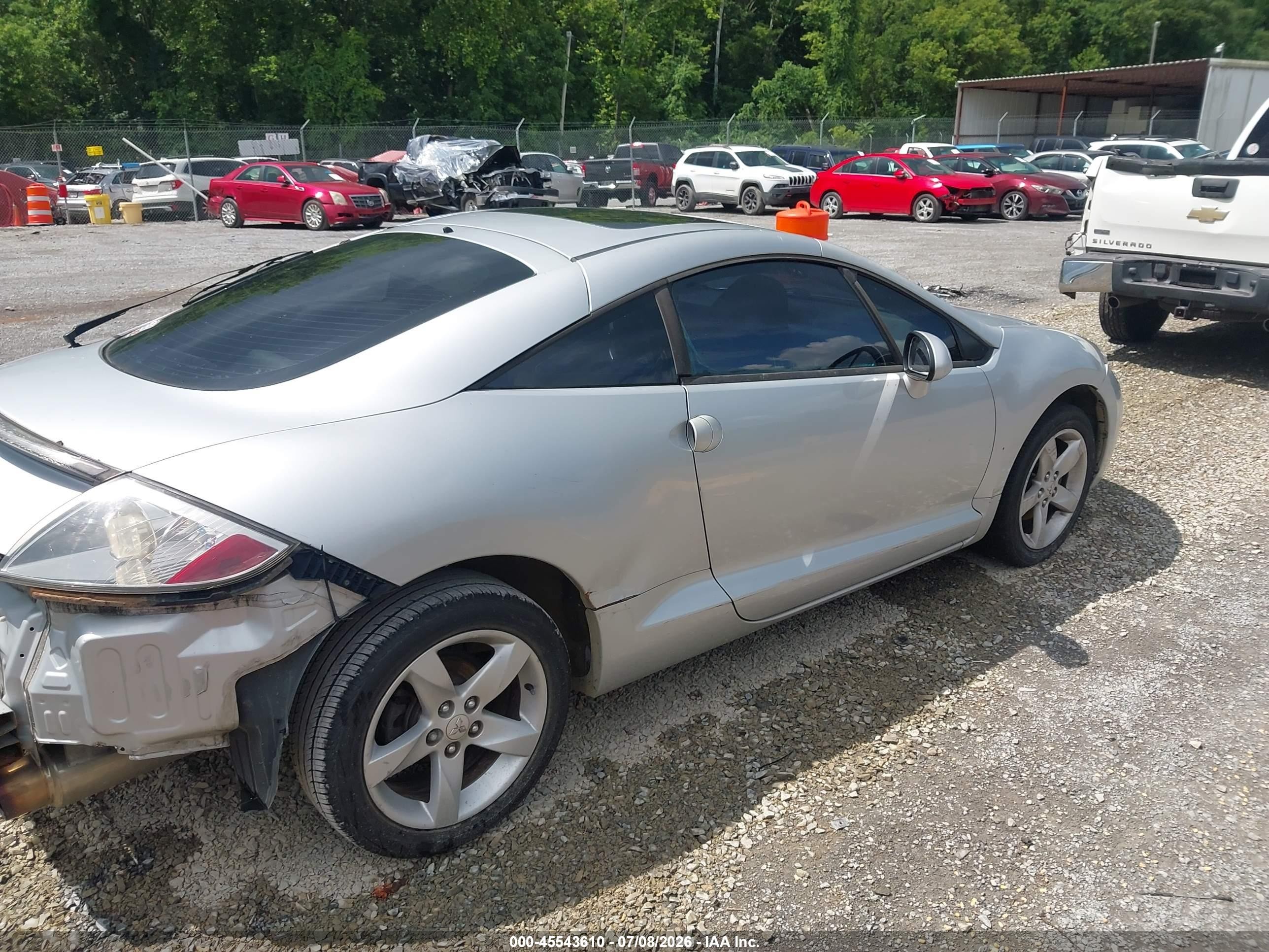 2007 Mitsubishi Eclipse Gs Silver vin: 4A3AK24F77E007241