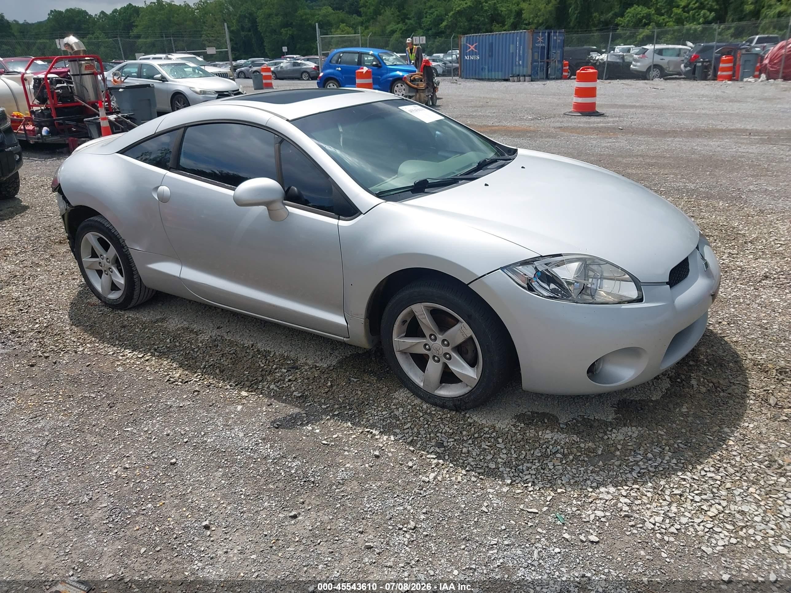 2007 Mitsubishi Eclipse Gs Silver vin: 4A3AK24F77E007241