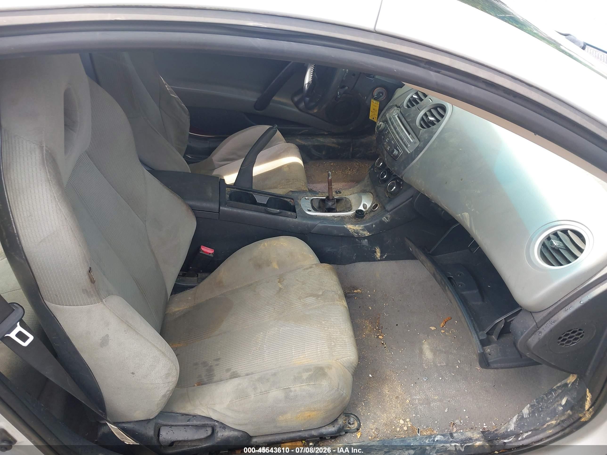 2007 Mitsubishi Eclipse Gs Silver vin: 4A3AK24F77E007241