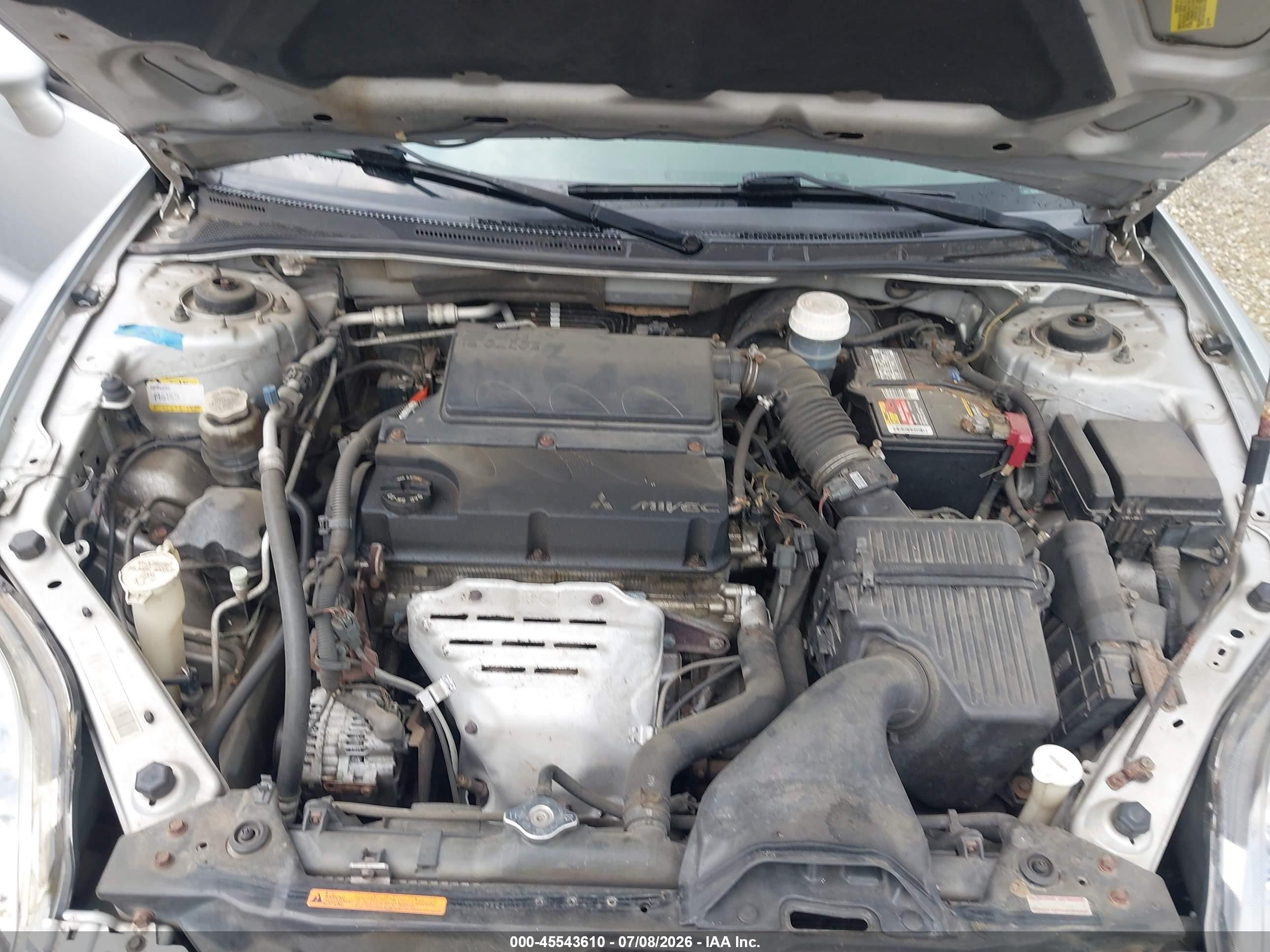 2007 Mitsubishi Eclipse Gs Silver vin: 4A3AK24F77E007241