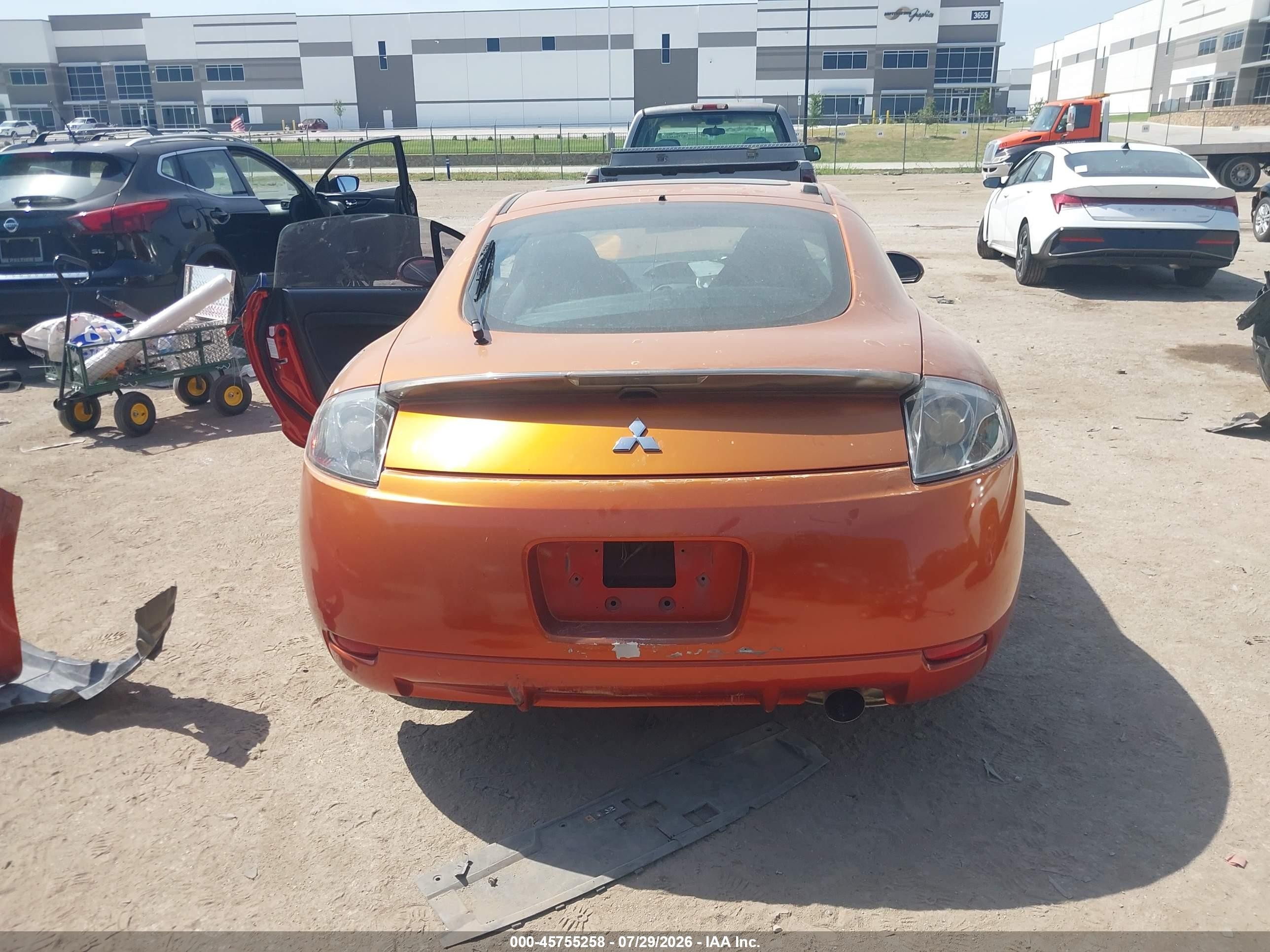 2008 Mitsubishi Eclipse Gs Orange vin: 4A3AK24F78E037714