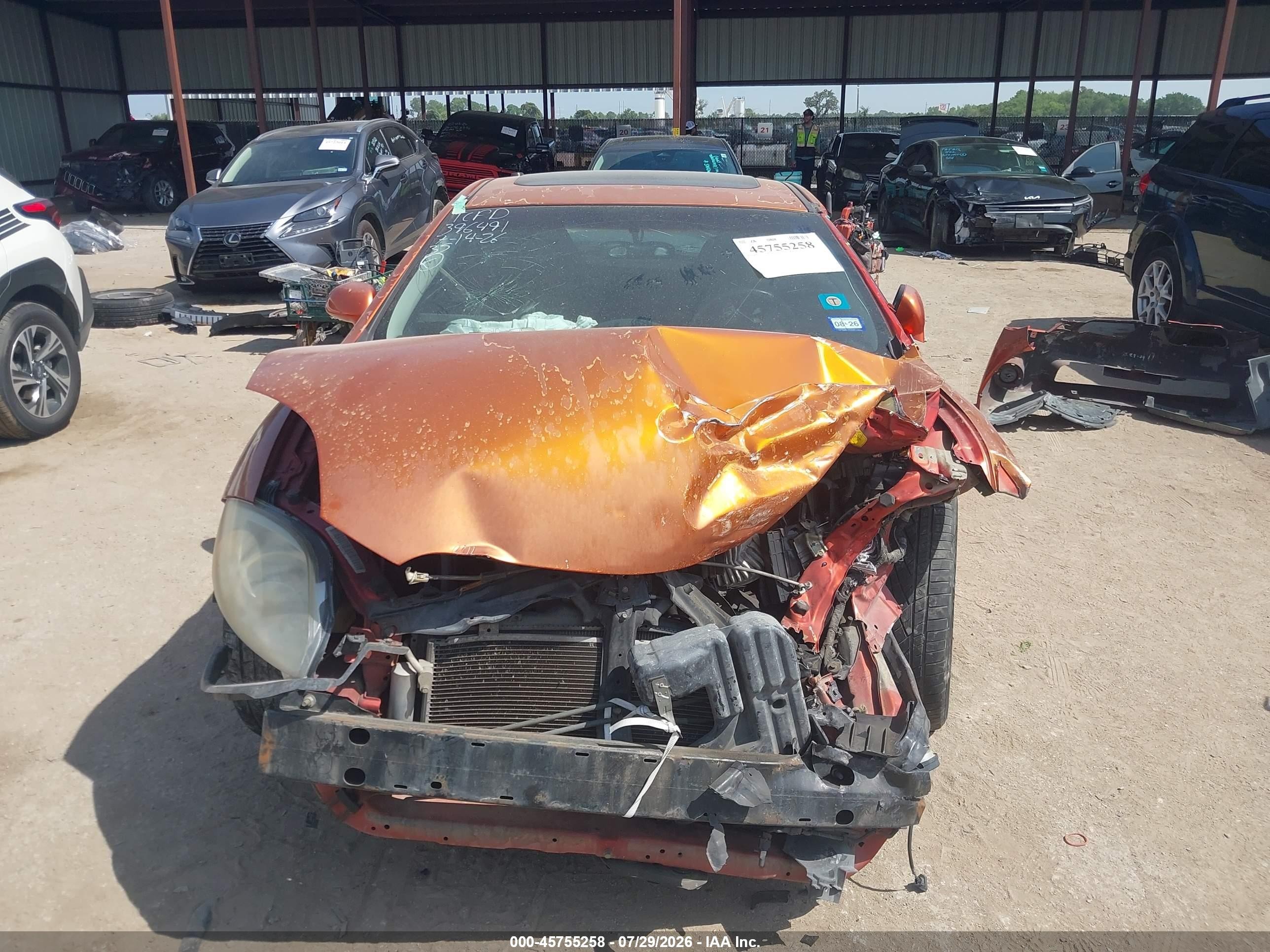 2008 Mitsubishi Eclipse Gs Orange vin: 4A3AK24F78E037714