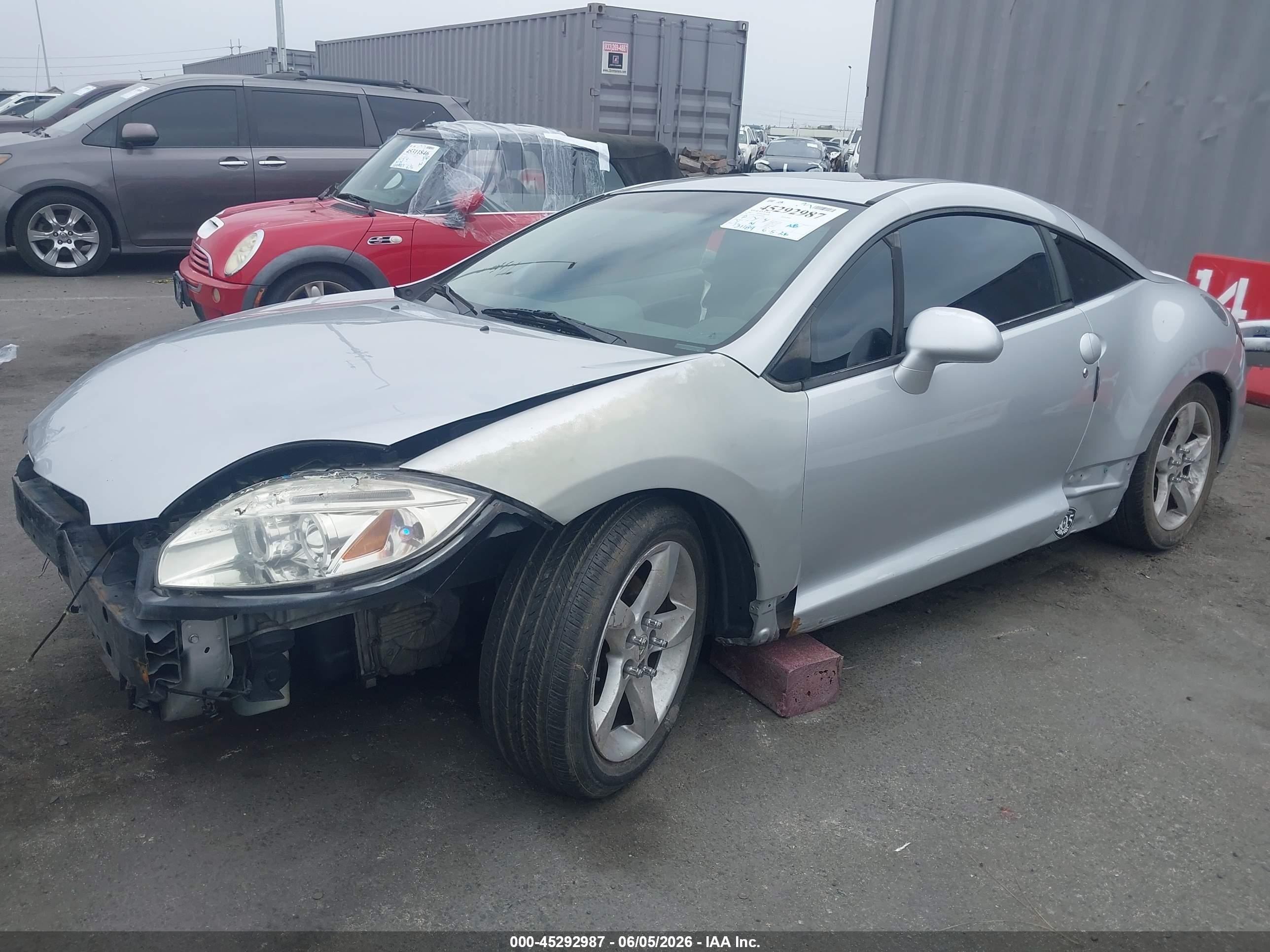 2007 Mitsubishi Eclipse Gs Silver vin: 4A3AK24F87E005840