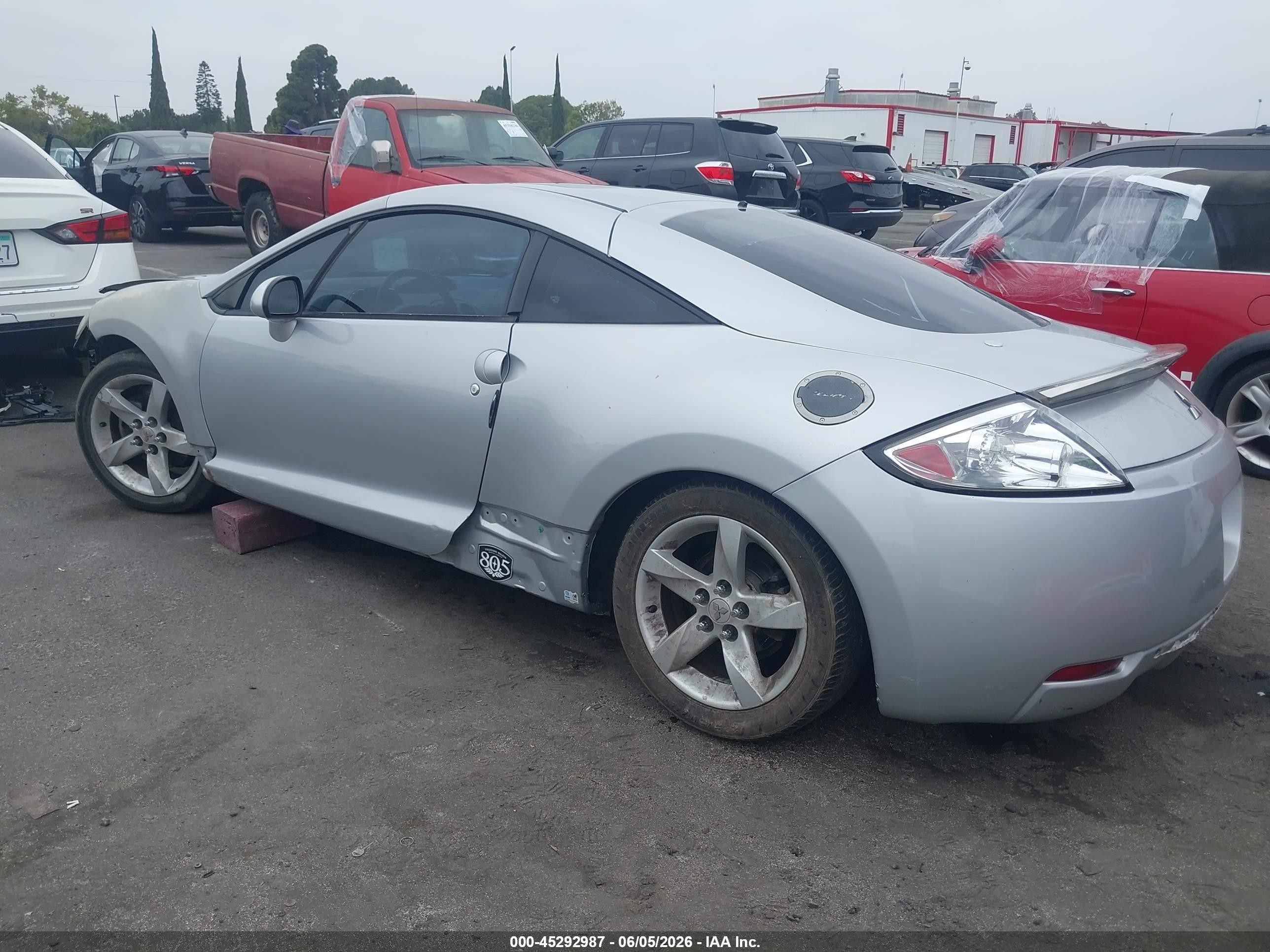 2007 Mitsubishi Eclipse Gs Silver vin: 4A3AK24F87E005840