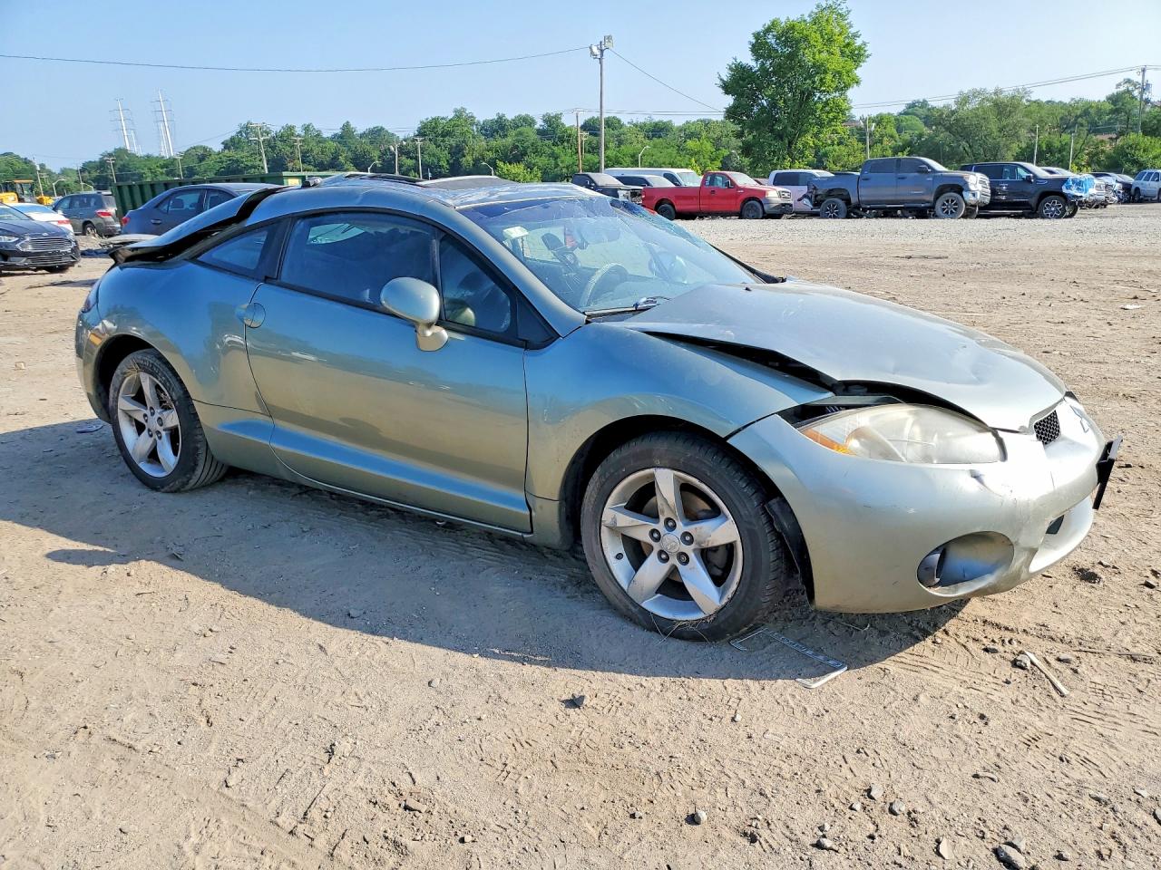 2008 Mitsubishi Eclipse Gs Зеленый vin: 4A3AK24F88E014121