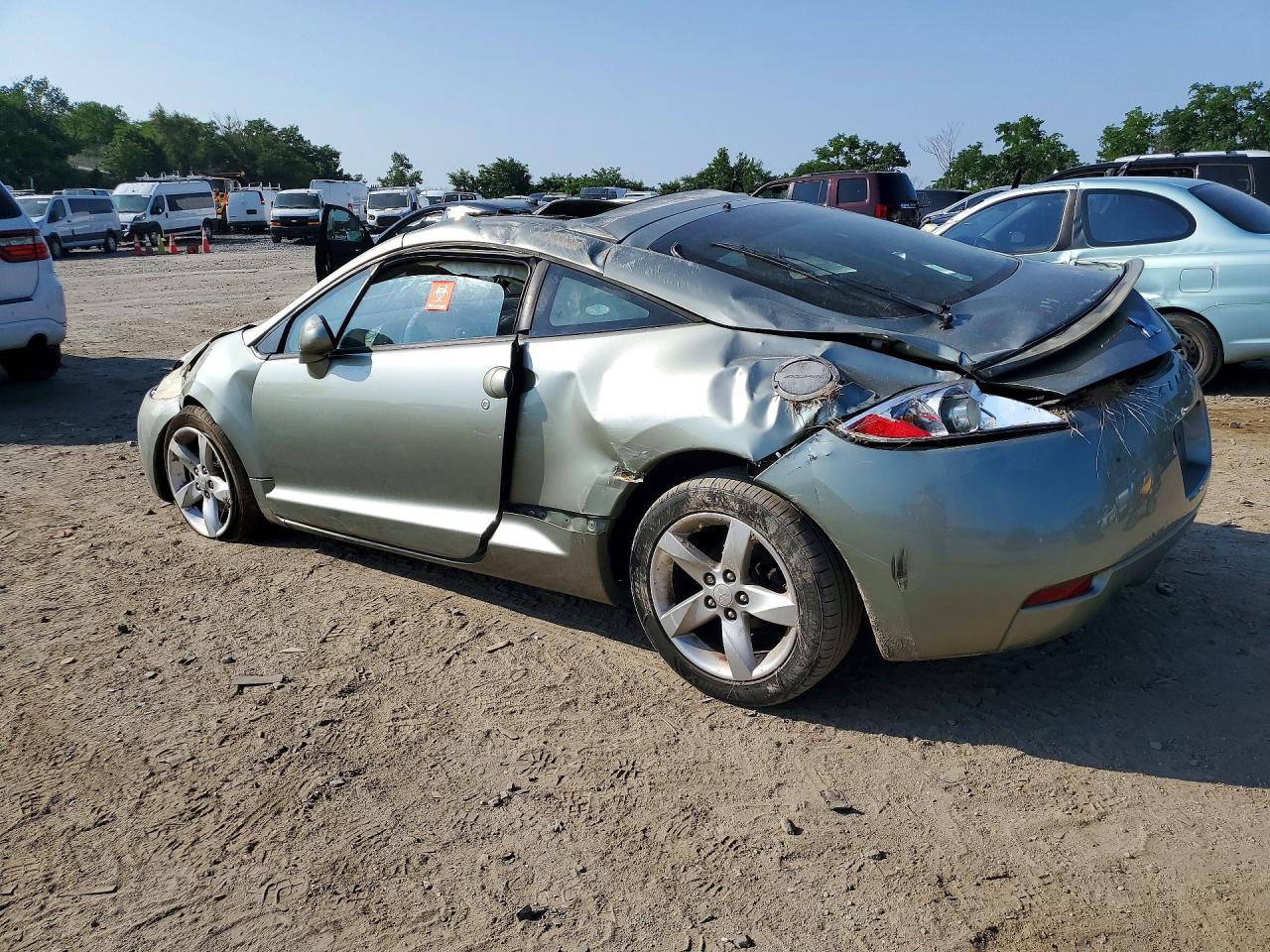 2008 Mitsubishi Eclipse Gs Зеленый vin: 4A3AK24F88E014121
