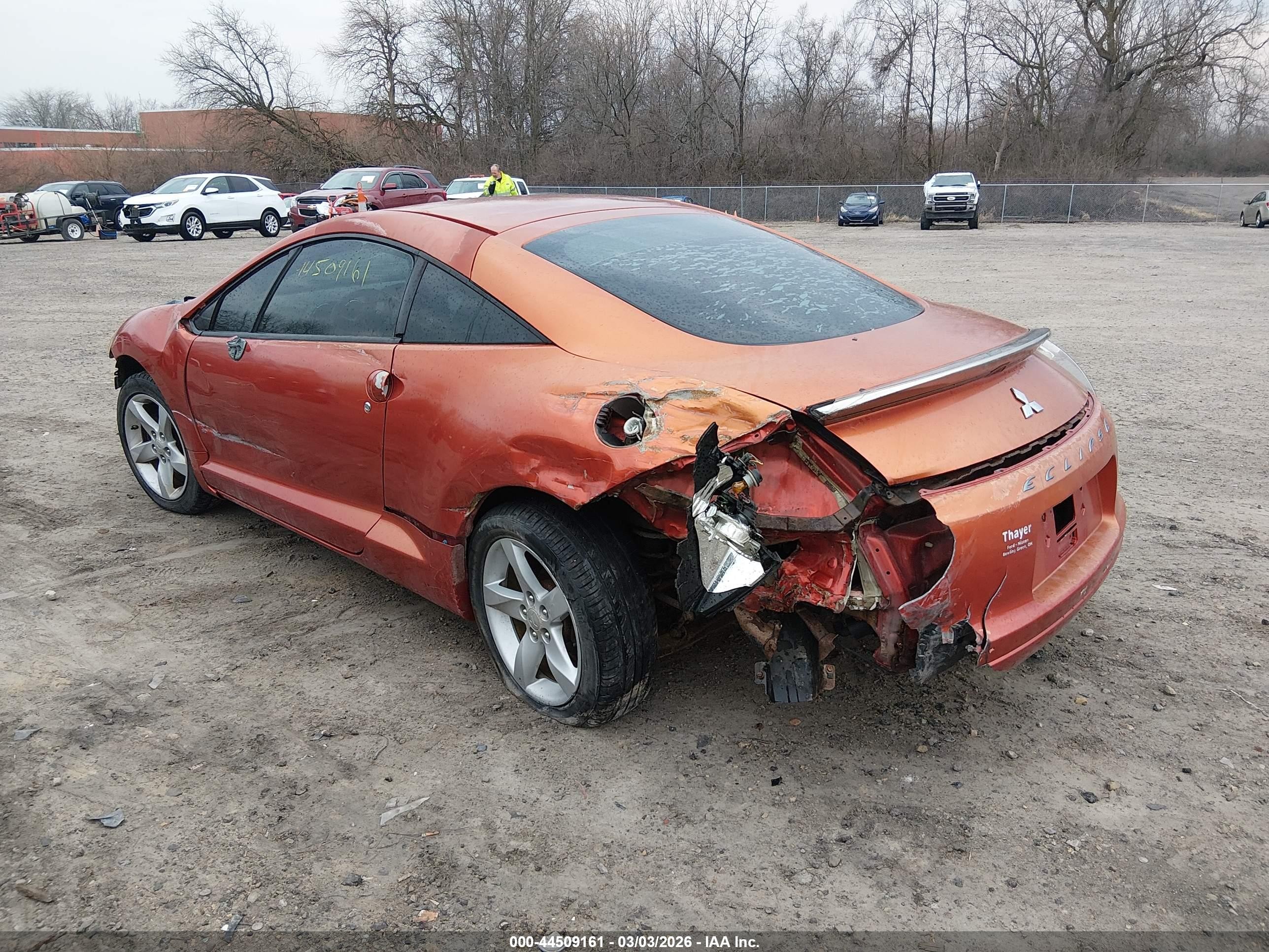 2009 Mitsubishi Eclipse Gs Orange vin: 4A3AK24F89E012452