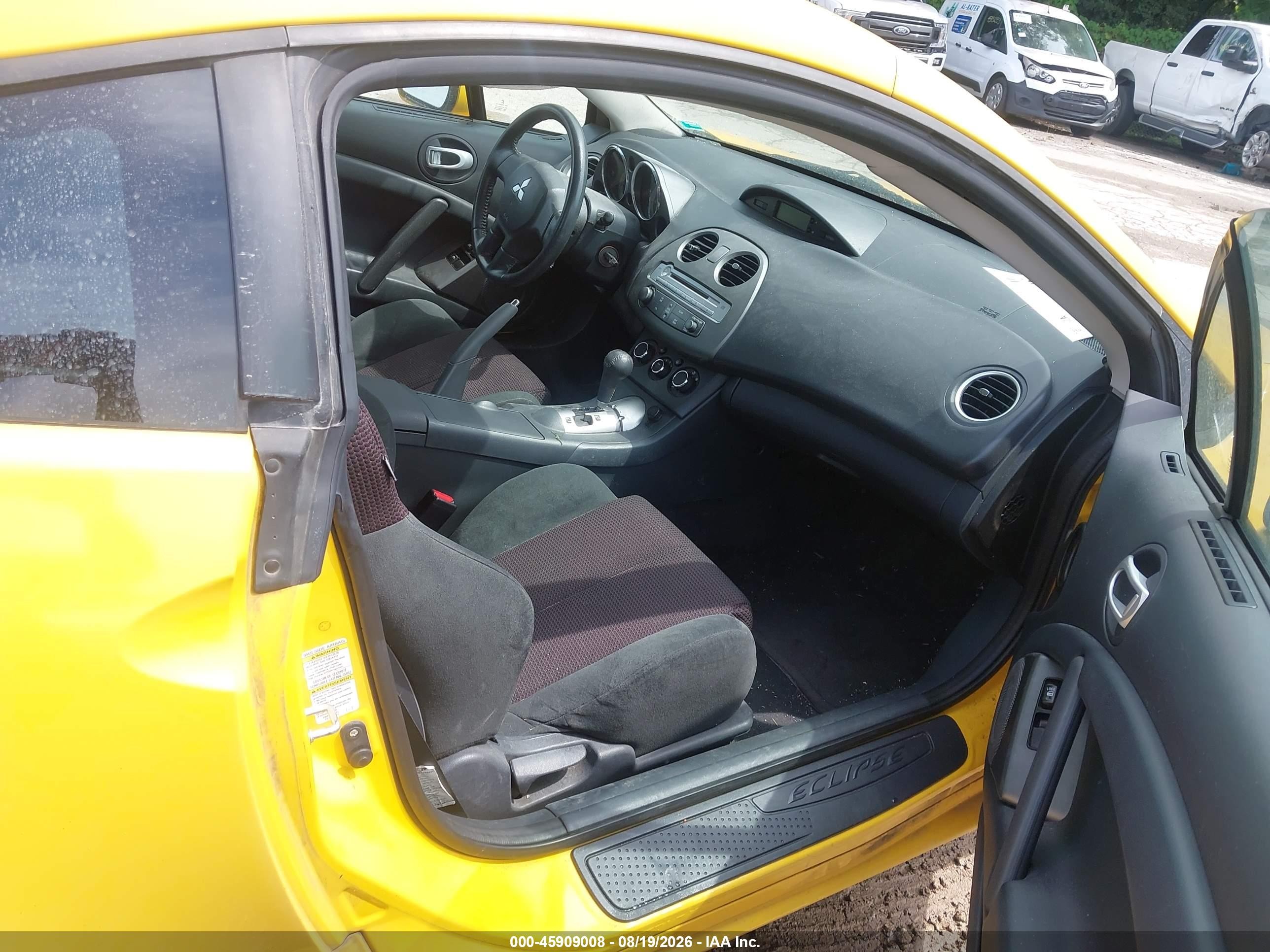 2009 Mitsubishi Eclipse Gs Желтый vin: 4A3AK24F89E020986