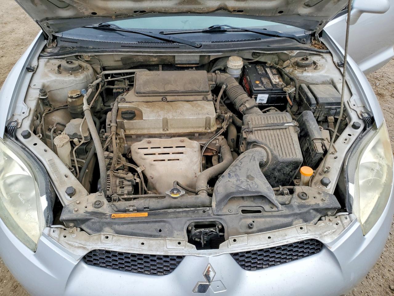 2008 Mitsubishi Eclipse Gs Silver vin: 4A3AK24F98E025368