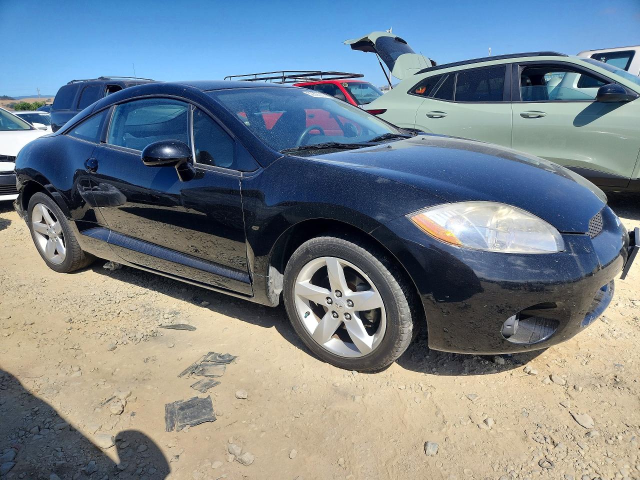 2007 Mitsubishi Eclipse Gs Black vin: 4A3AK24FX7E033882