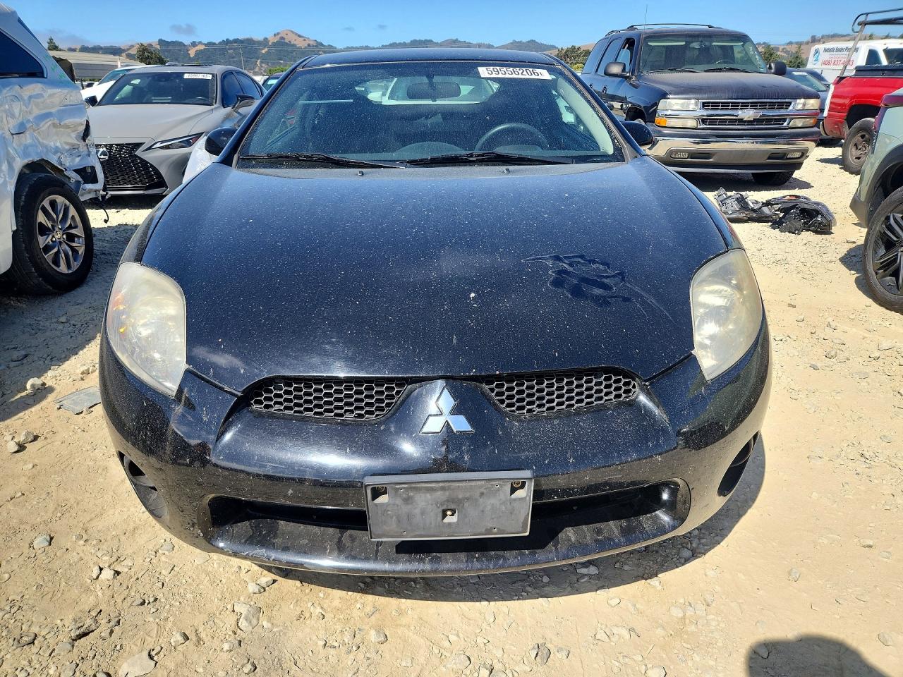 2007 Mitsubishi Eclipse Gs Black vin: 4A3AK24FX7E033882