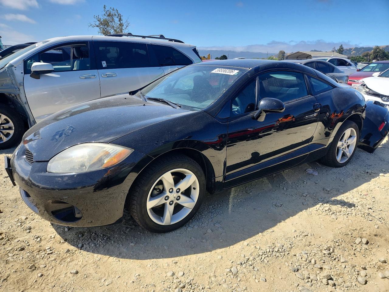 2007 Mitsubishi Eclipse Gs Black vin: 4A3AK24FX7E033882