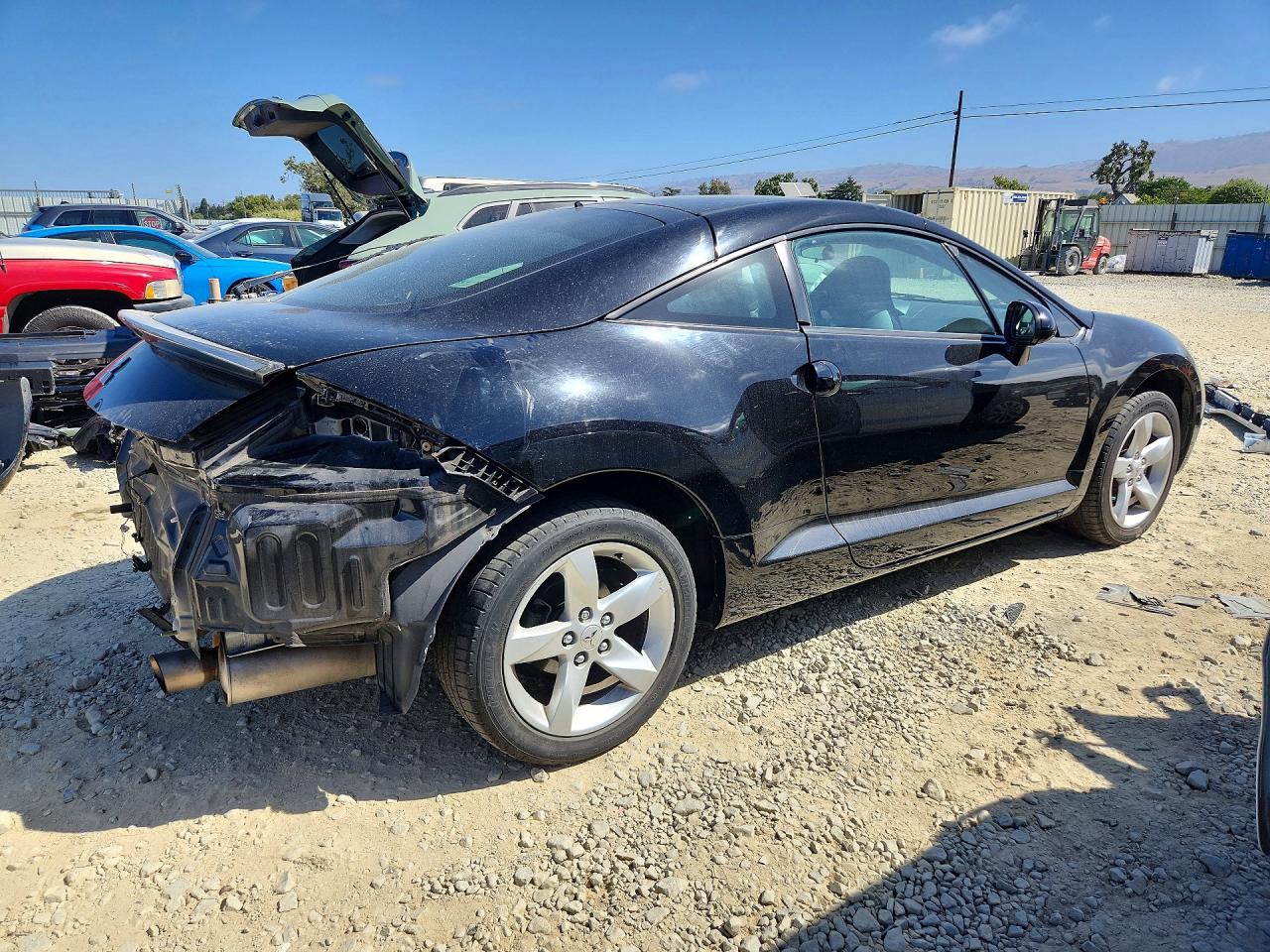 2007 Mitsubishi Eclipse Gs Black vin: 4A3AK24FX7E033882