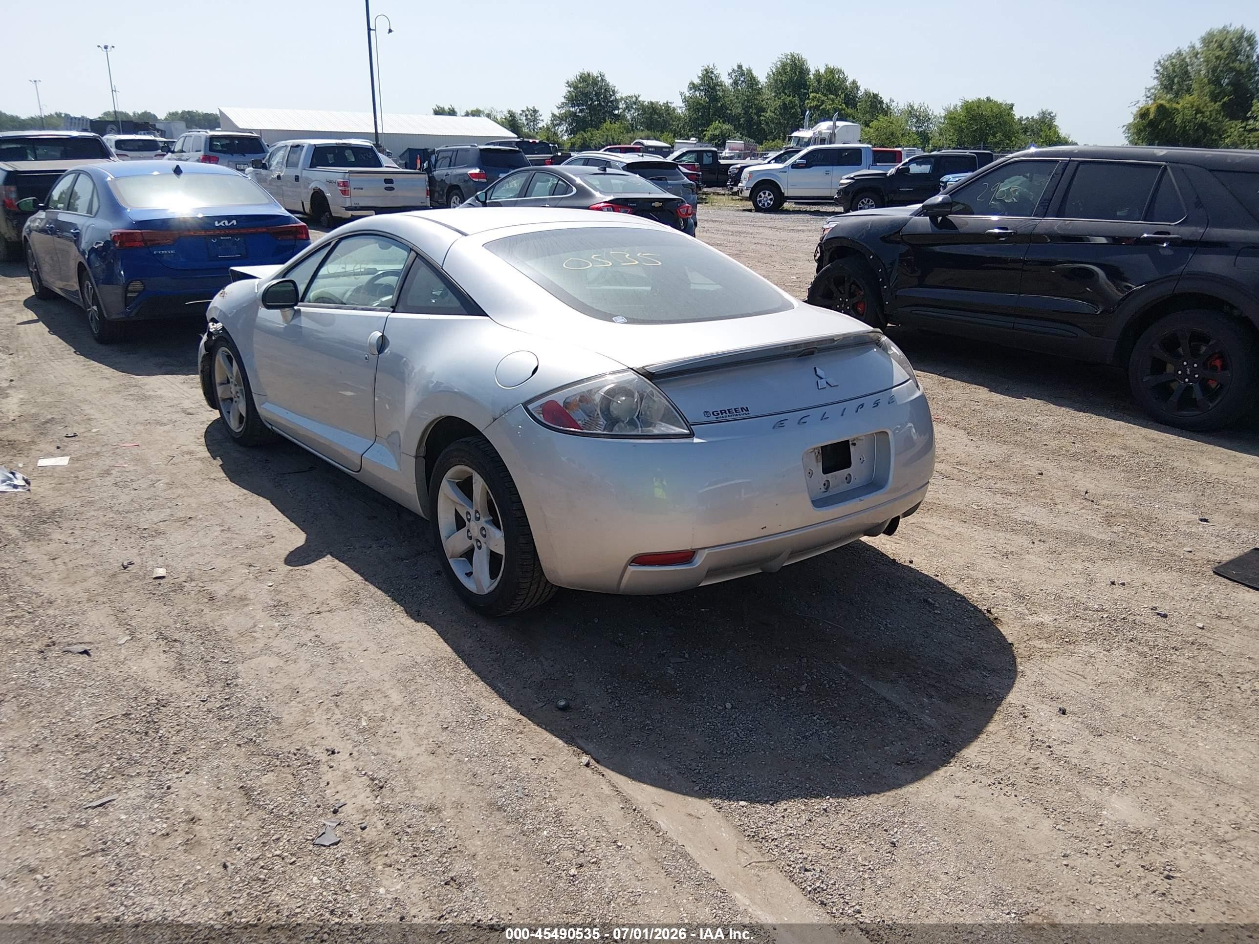 2008 Mitsubishi Eclipse Gs Silver vin: 4A3AK24FX8E041708