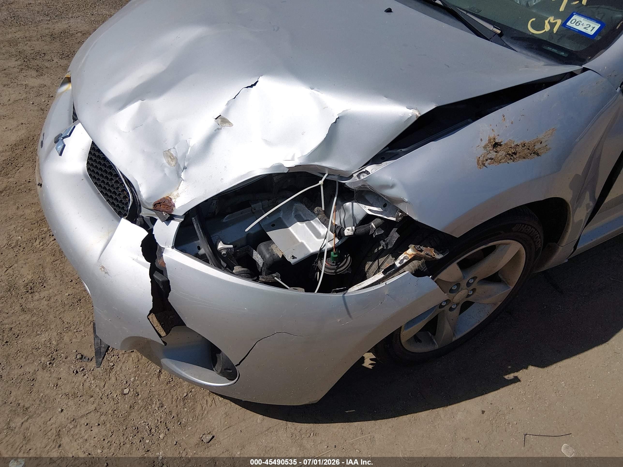 2008 Mitsubishi Eclipse Gs Silver vin: 4A3AK24FX8E041708