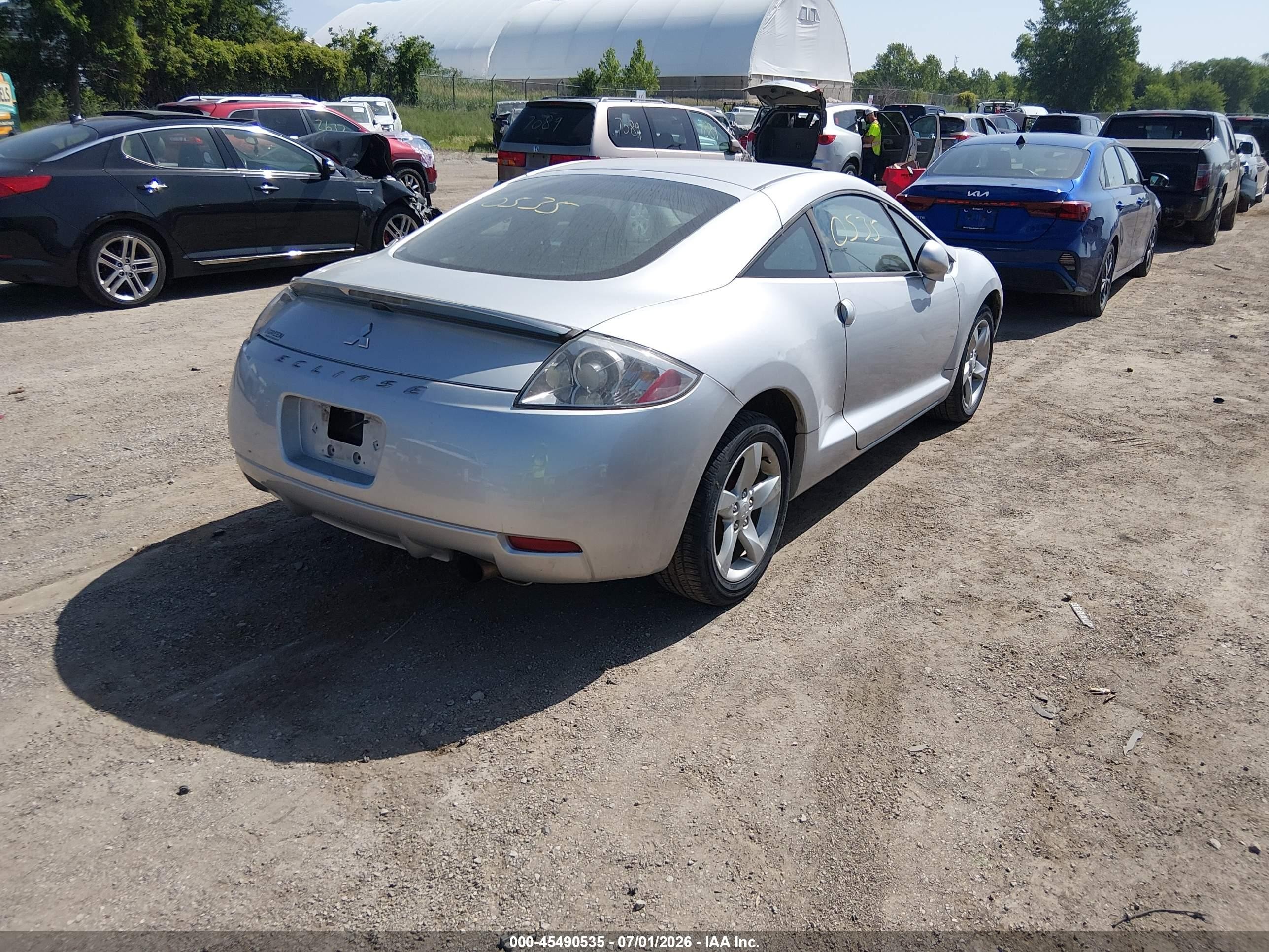 2008 Mitsubishi Eclipse Gs Silver vin: 4A3AK24FX8E041708
