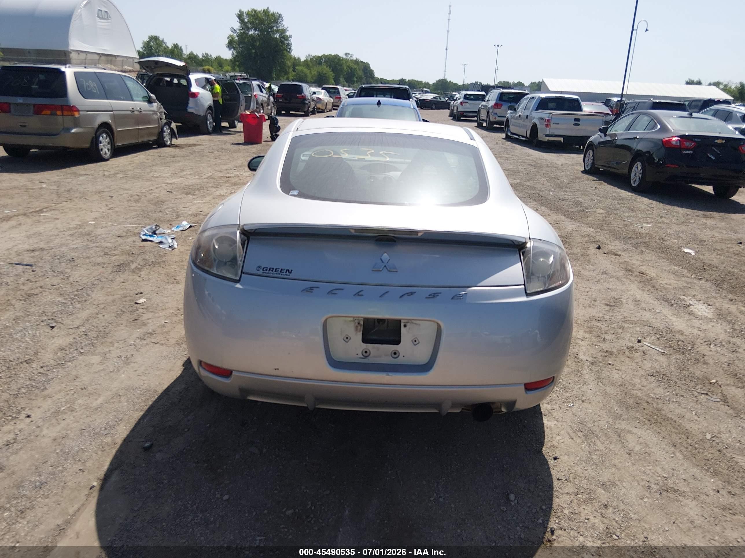 2008 Mitsubishi Eclipse Gs Silver vin: 4A3AK24FX8E041708