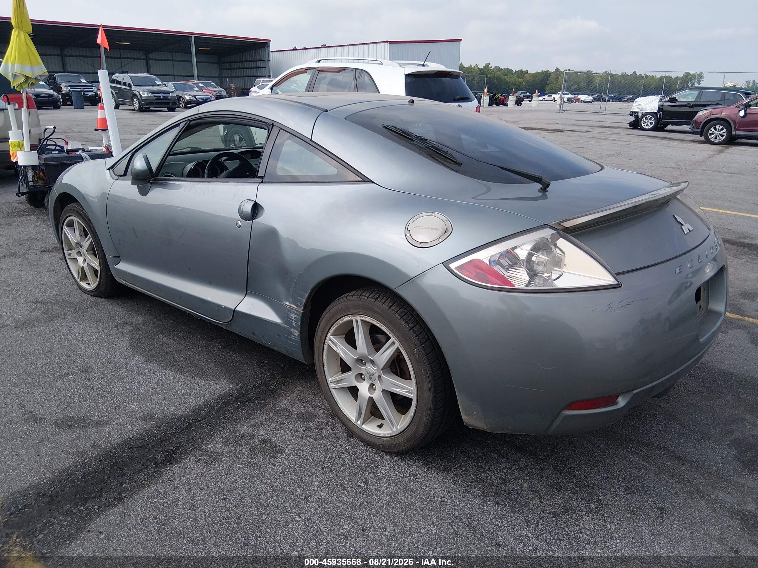 2007 Mitsubishi Eclipse Gt Gray vin: 4A3AK34T07E005102