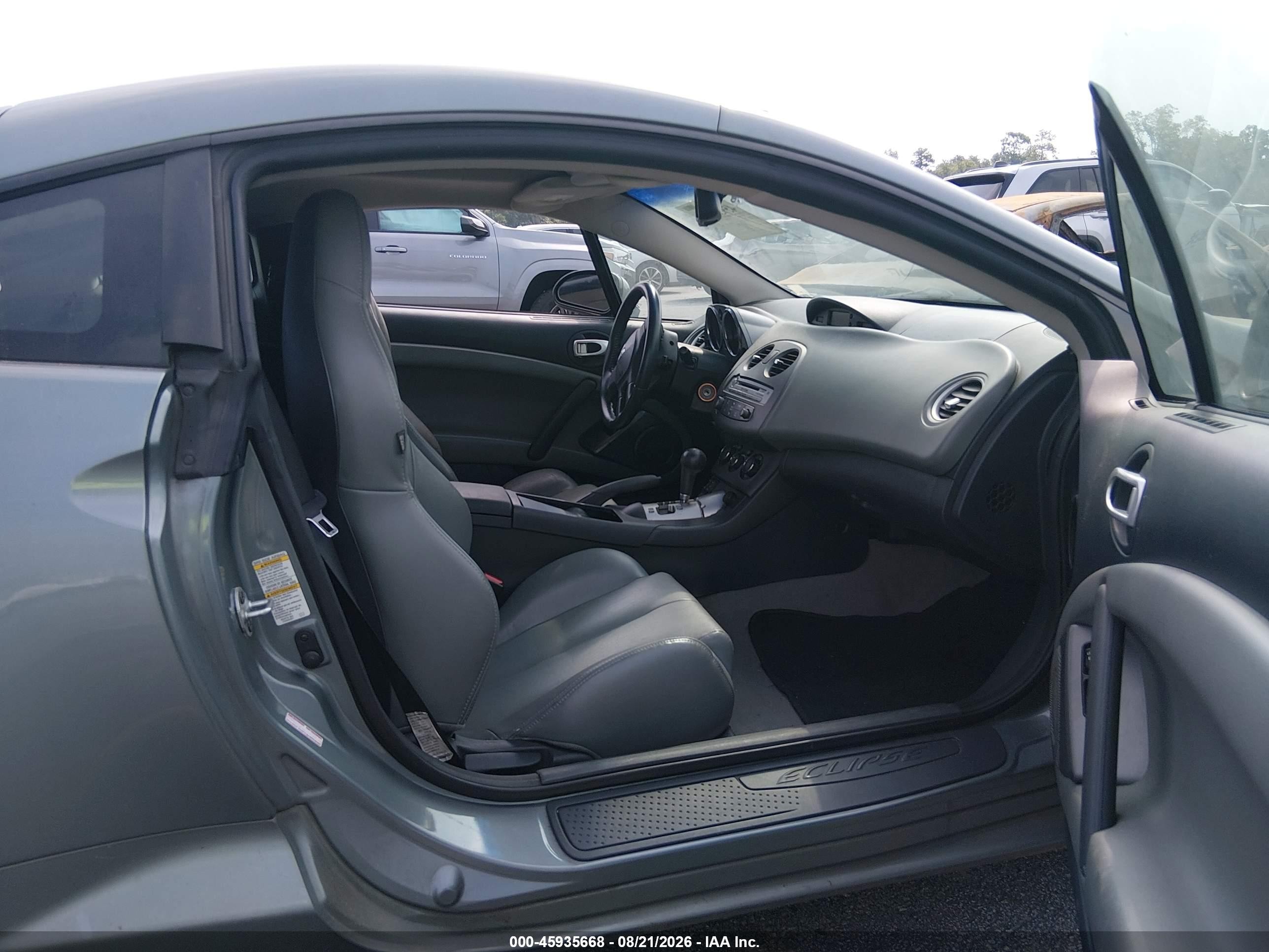 2007 Mitsubishi Eclipse Gt Gray vin: 4A3AK34T07E005102