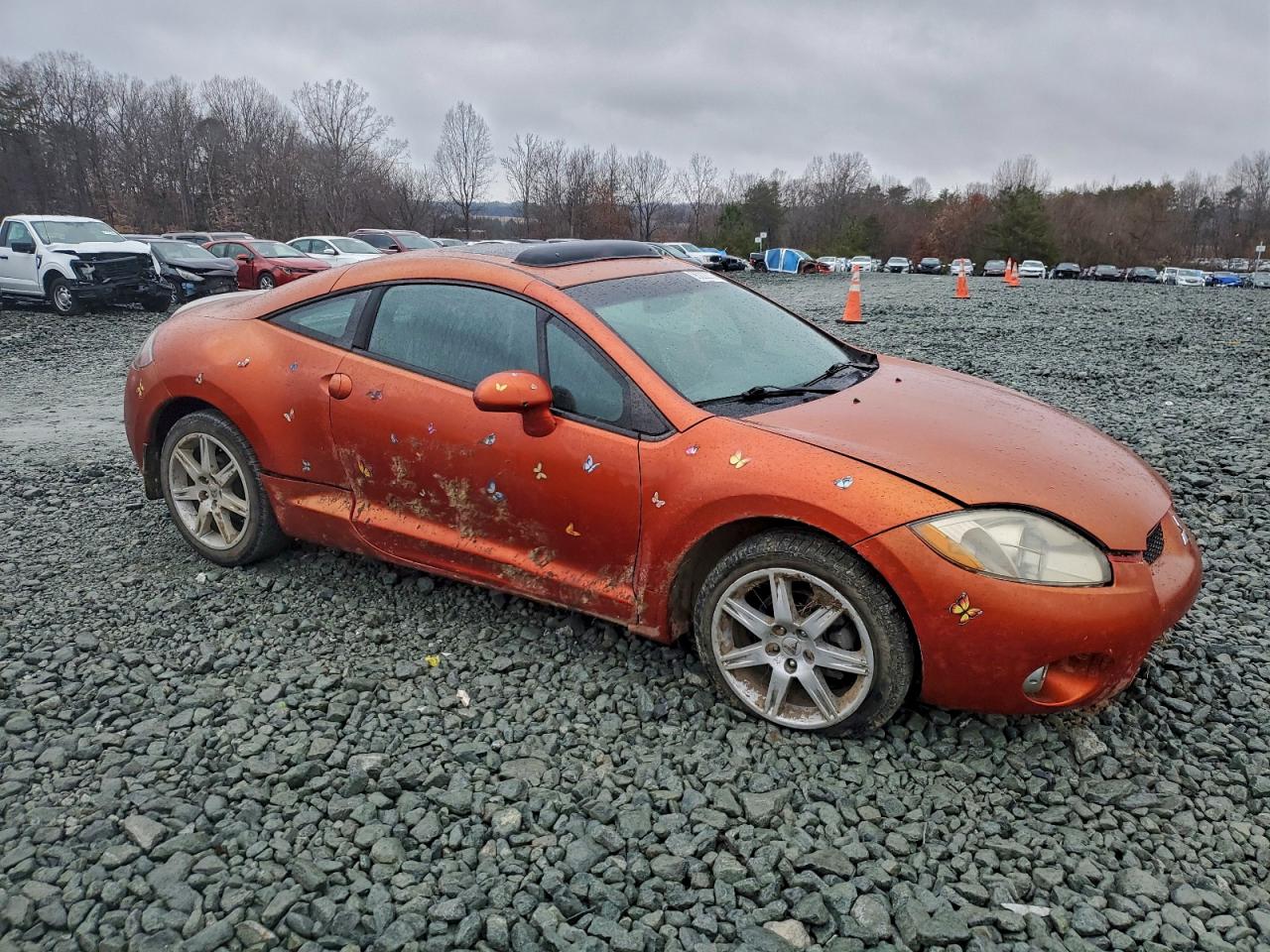 2007 Mitsubishi Eclipse Gt Оранжевый vin: 4A3AK34T37E013632