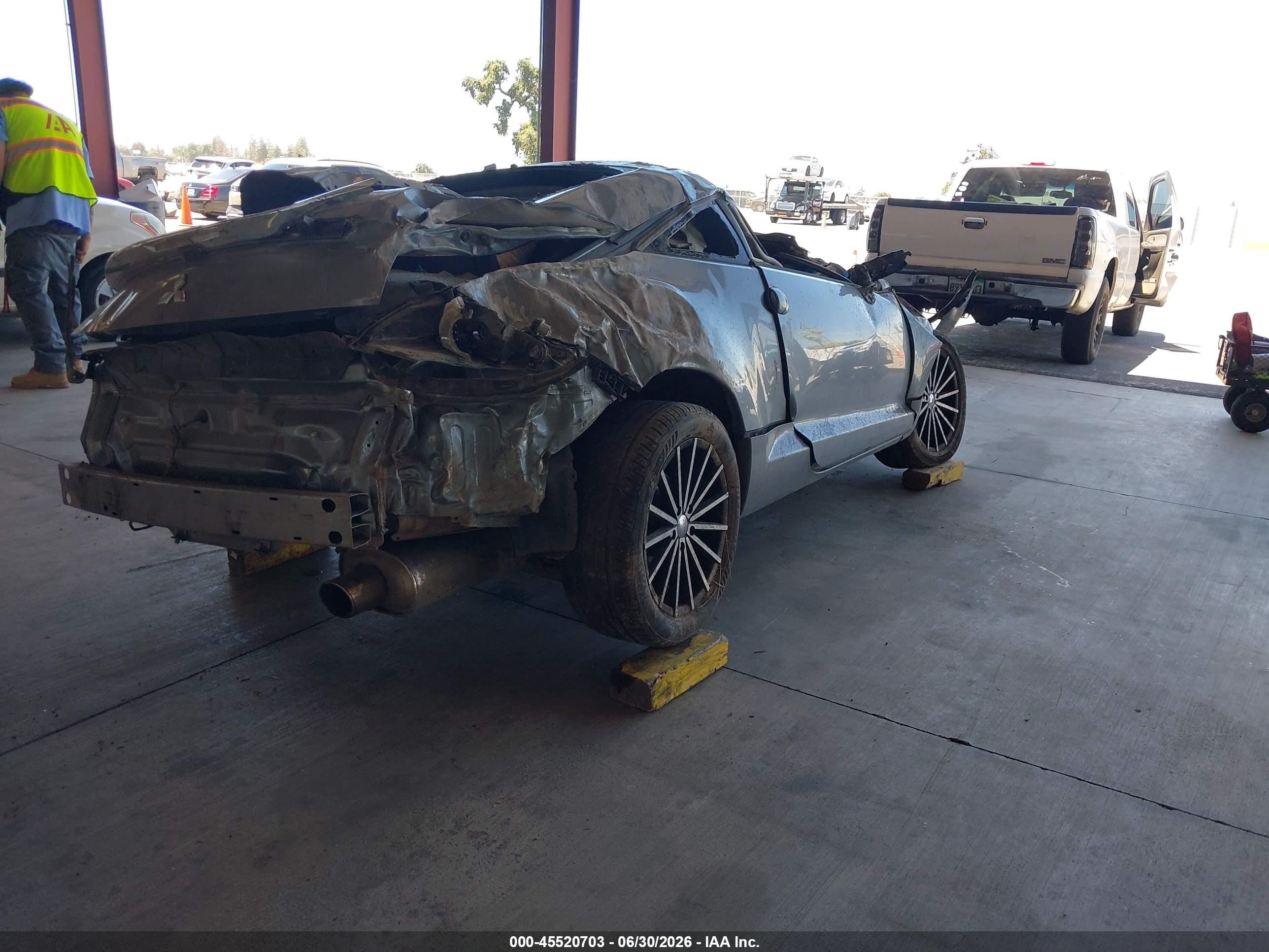 2007 Mitsubishi Eclipse Gt Gray vin: 4A3AK34T57E009310