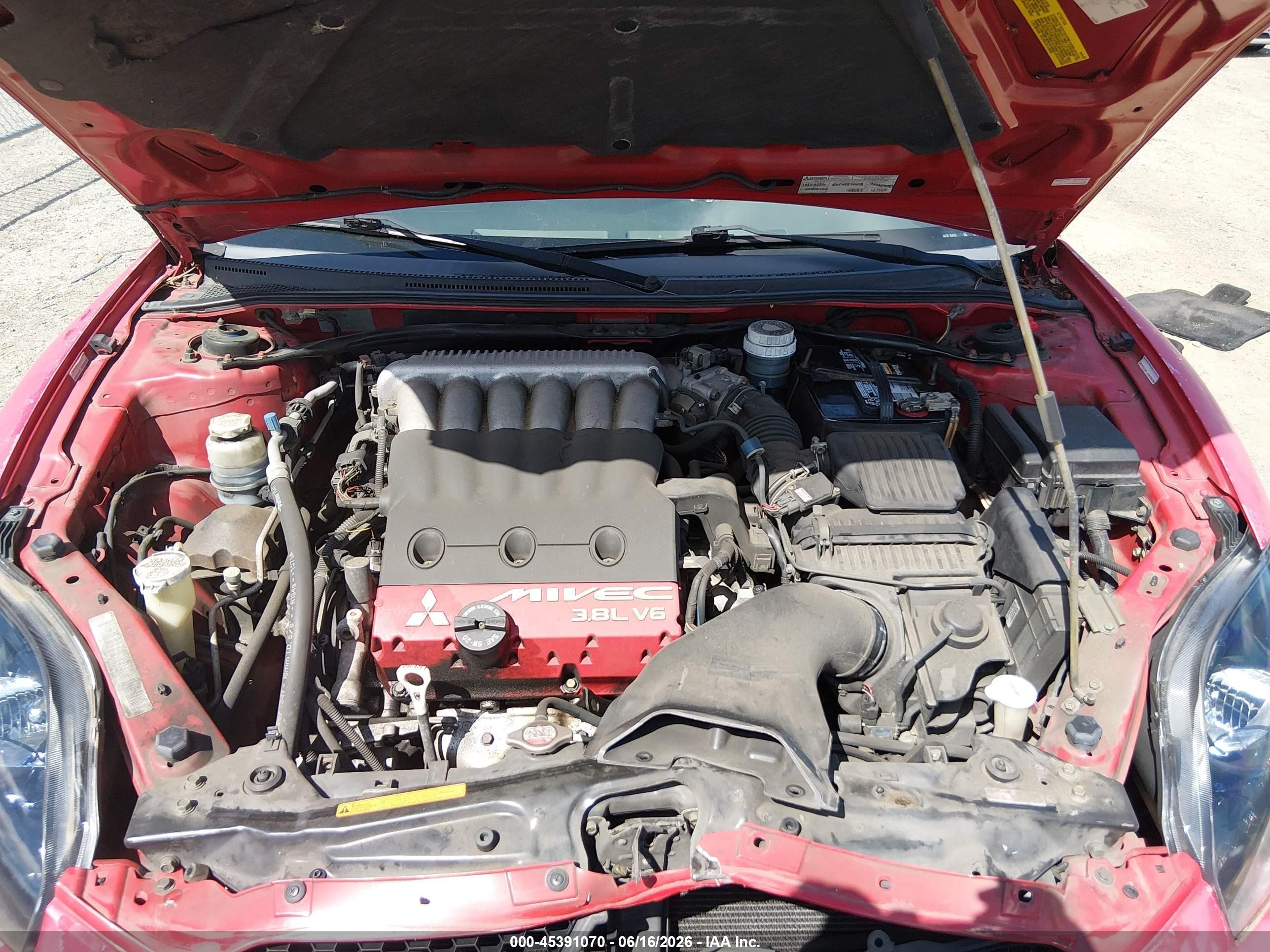 2006 Mitsubishi Eclipse Gt Red vin: 4A3AK34T86E016086
