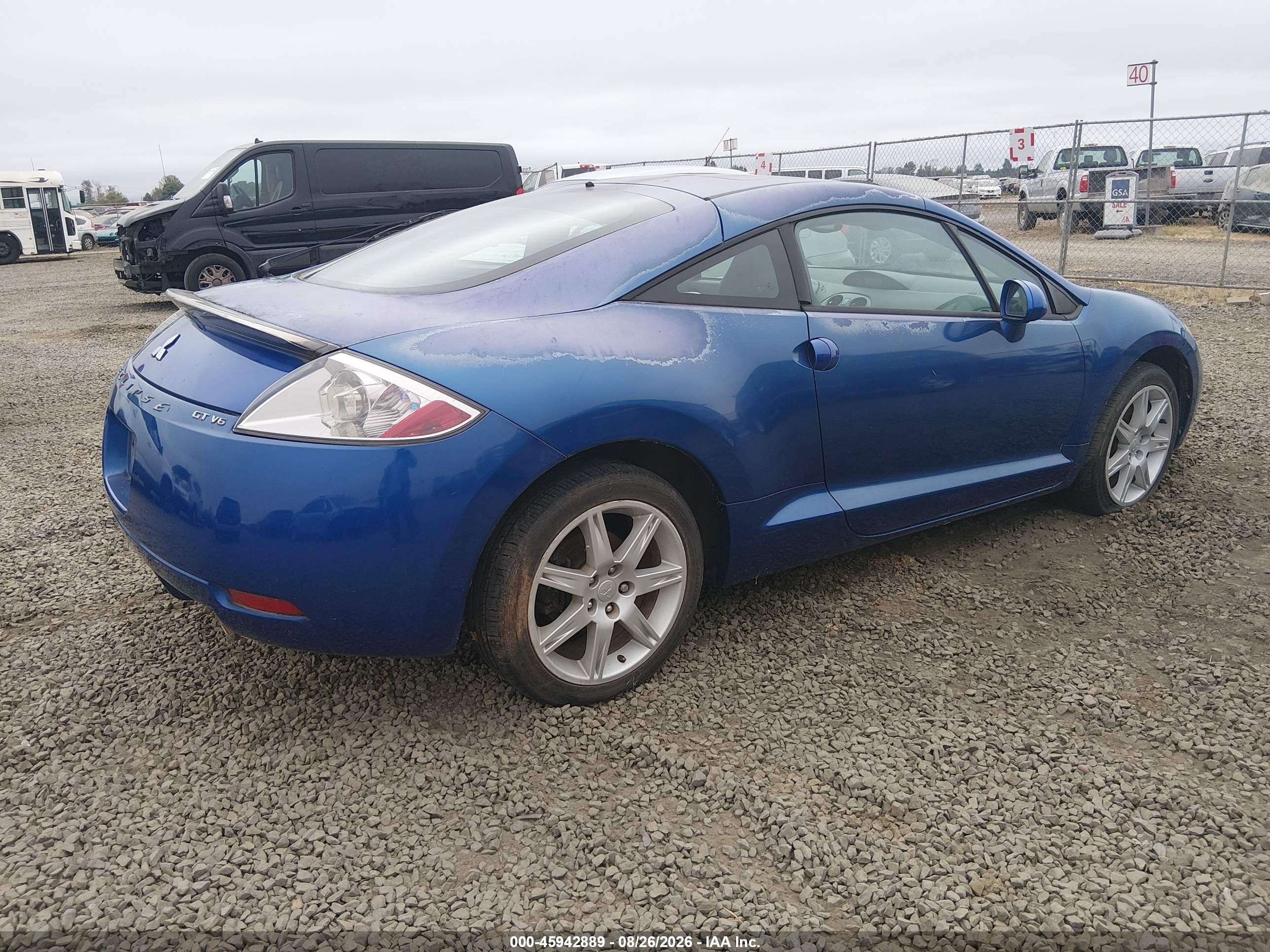 2006 Mitsubishi Eclipse Gt Blue vin: 4A3AK34TX6E010967