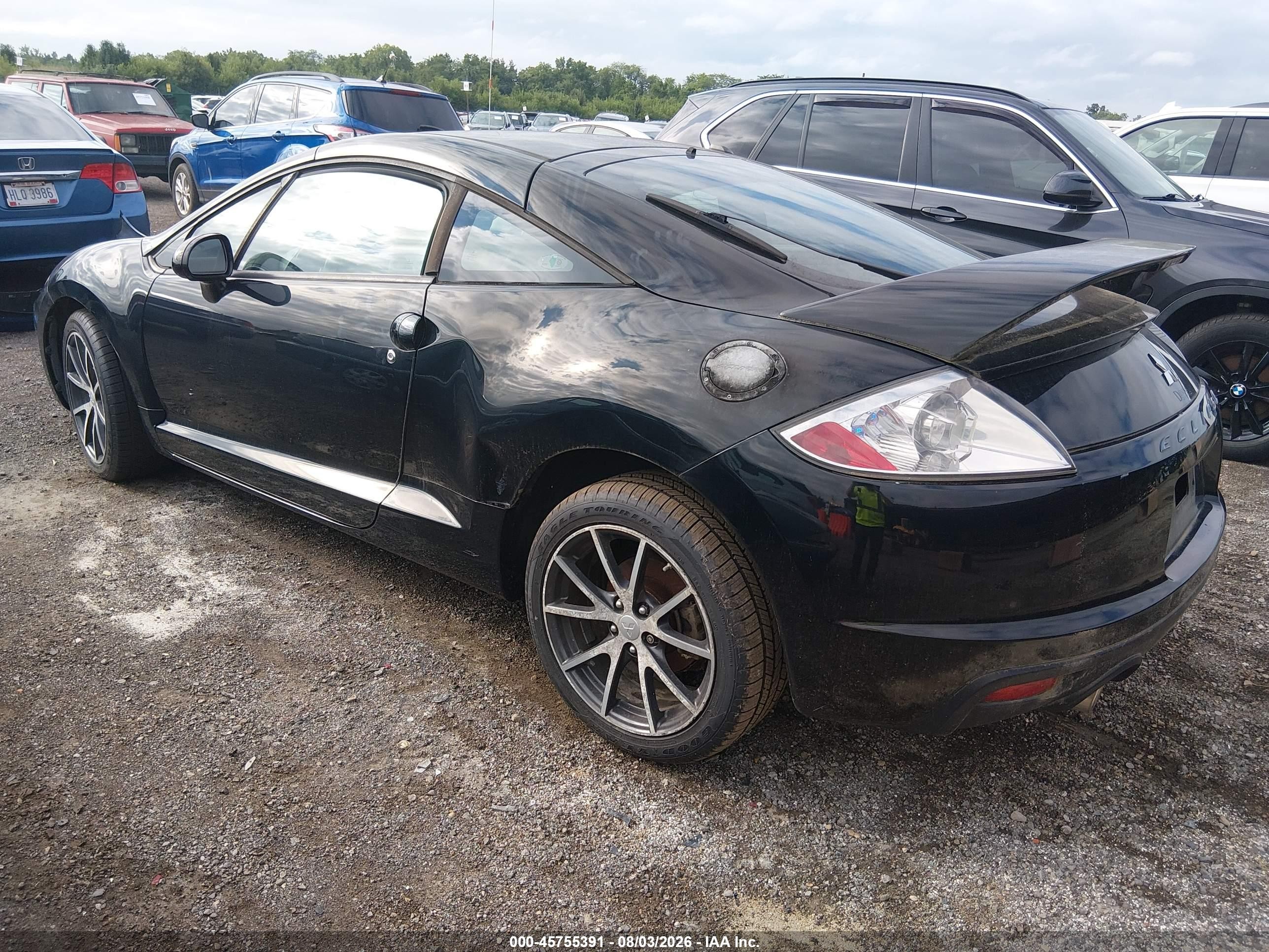 2009 Mitsubishi Eclipse Gt Черный vin: 4A3AK34TX9E032505