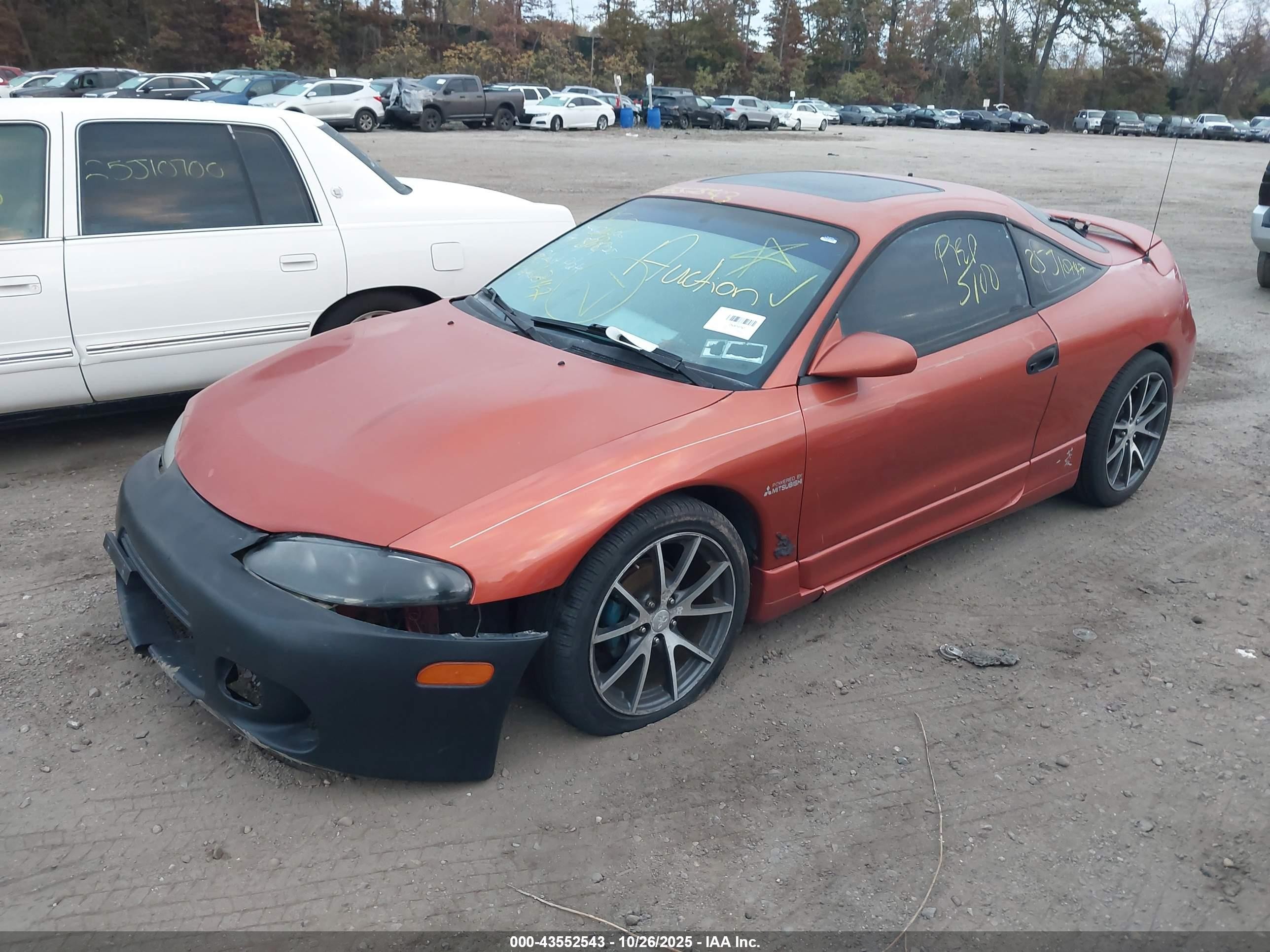 1995 Mitsubishi Eclipse Gs Оранжевый vin: 4A3AK44Y4SE148399
