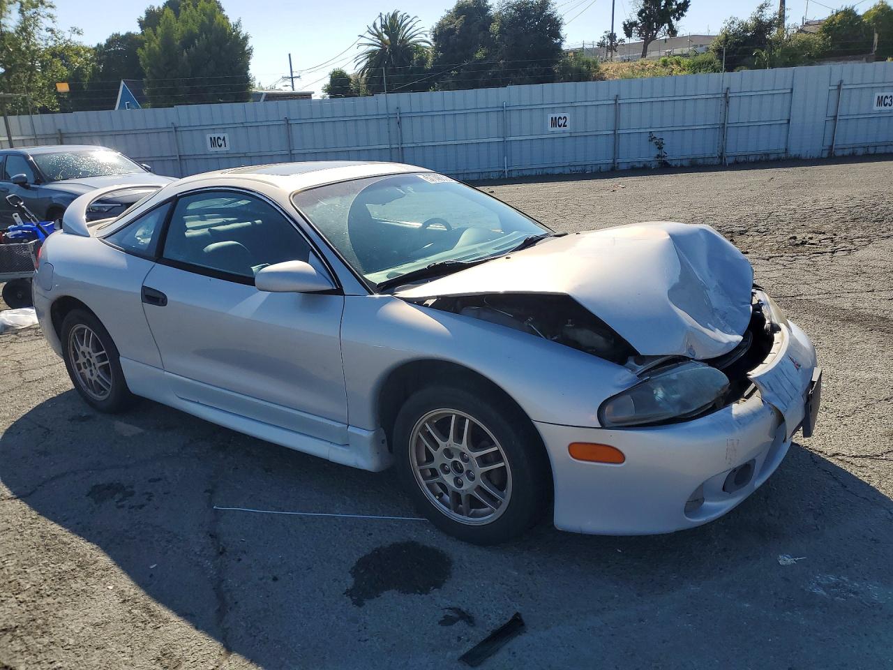 1999 Mitsubishi Eclipse Gs Silver vin: 4A3AK44Y4XE056507