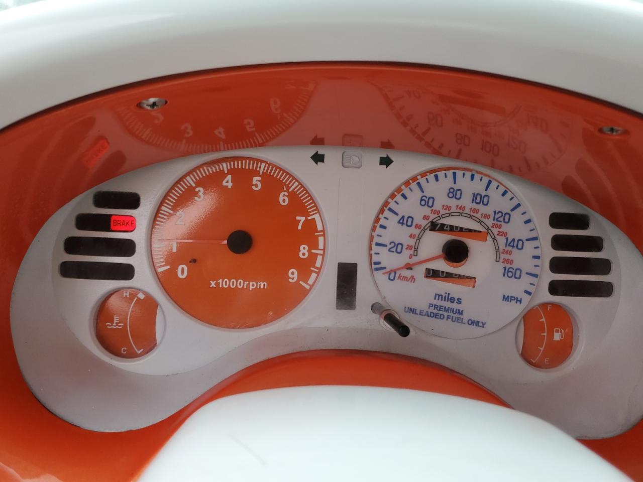 1997 Mitsubishi Eclipse Gs Orange vin: 4A3AK44Y5VE023397