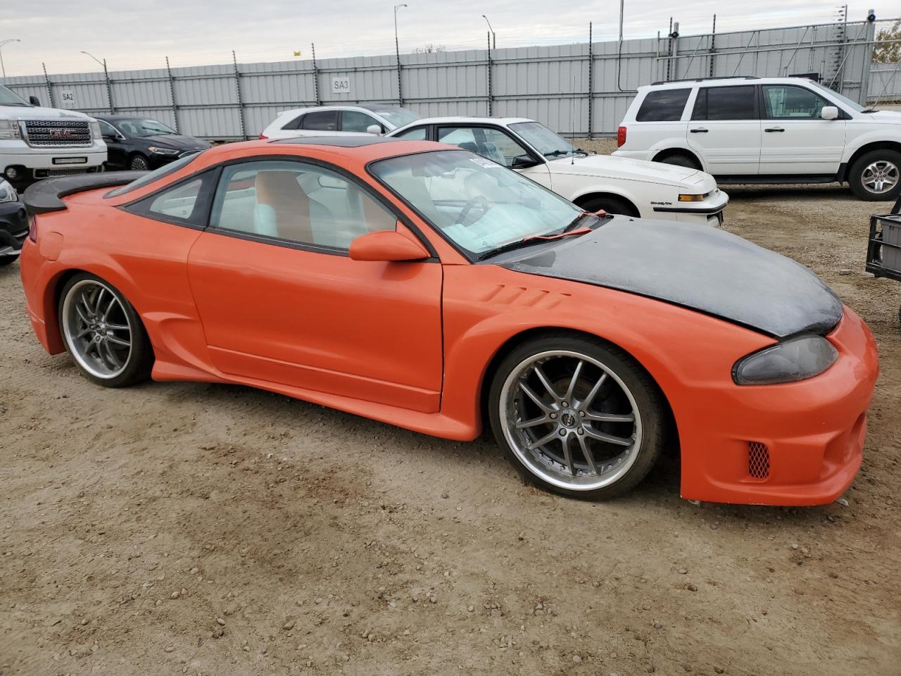 1997 Mitsubishi Eclipse Gs Orange vin: 4A3AK44Y5VE023397
