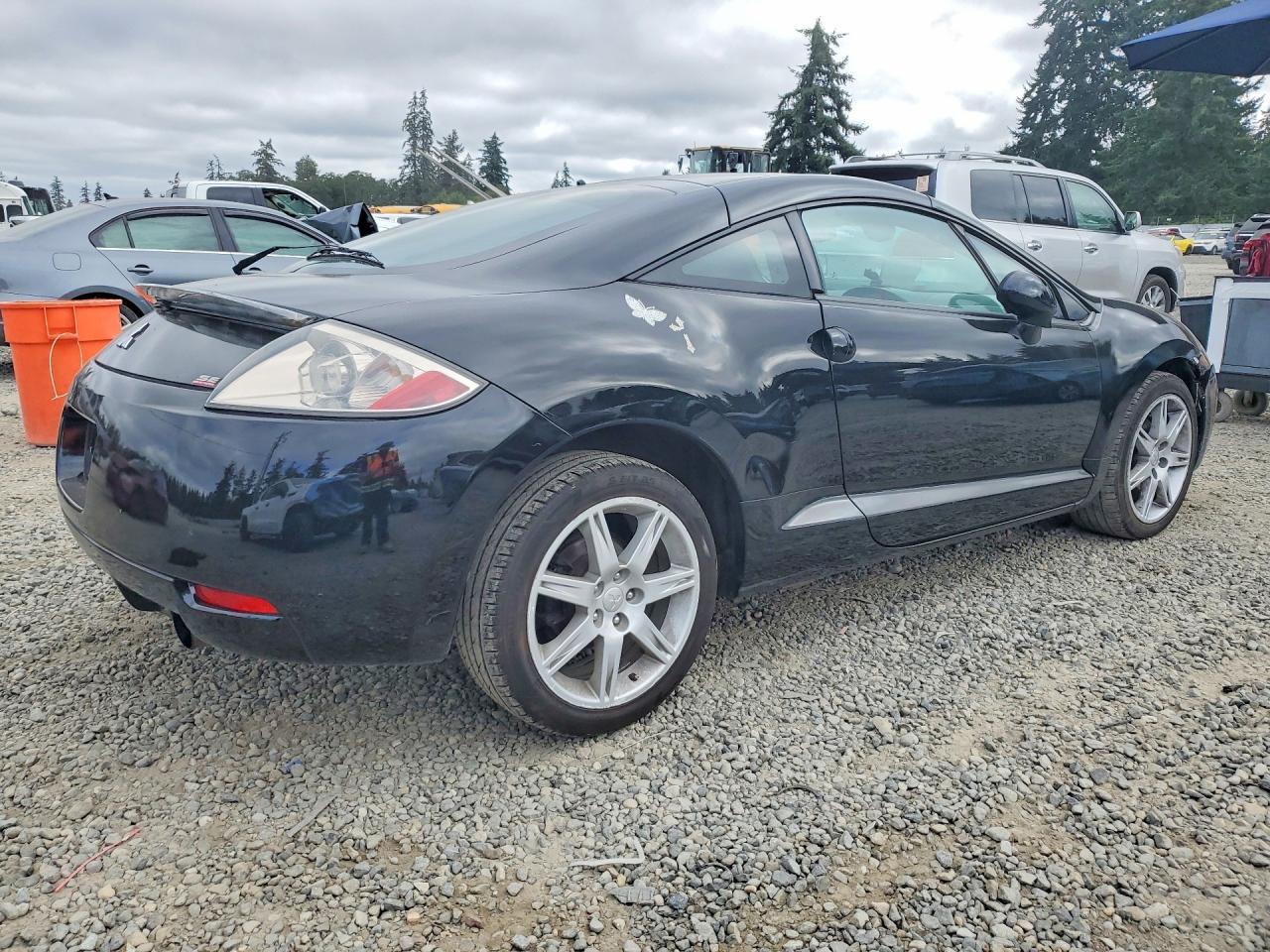 2007 Mitsubishi Eclipse Es Black vin: 4A3AK64F37E057822