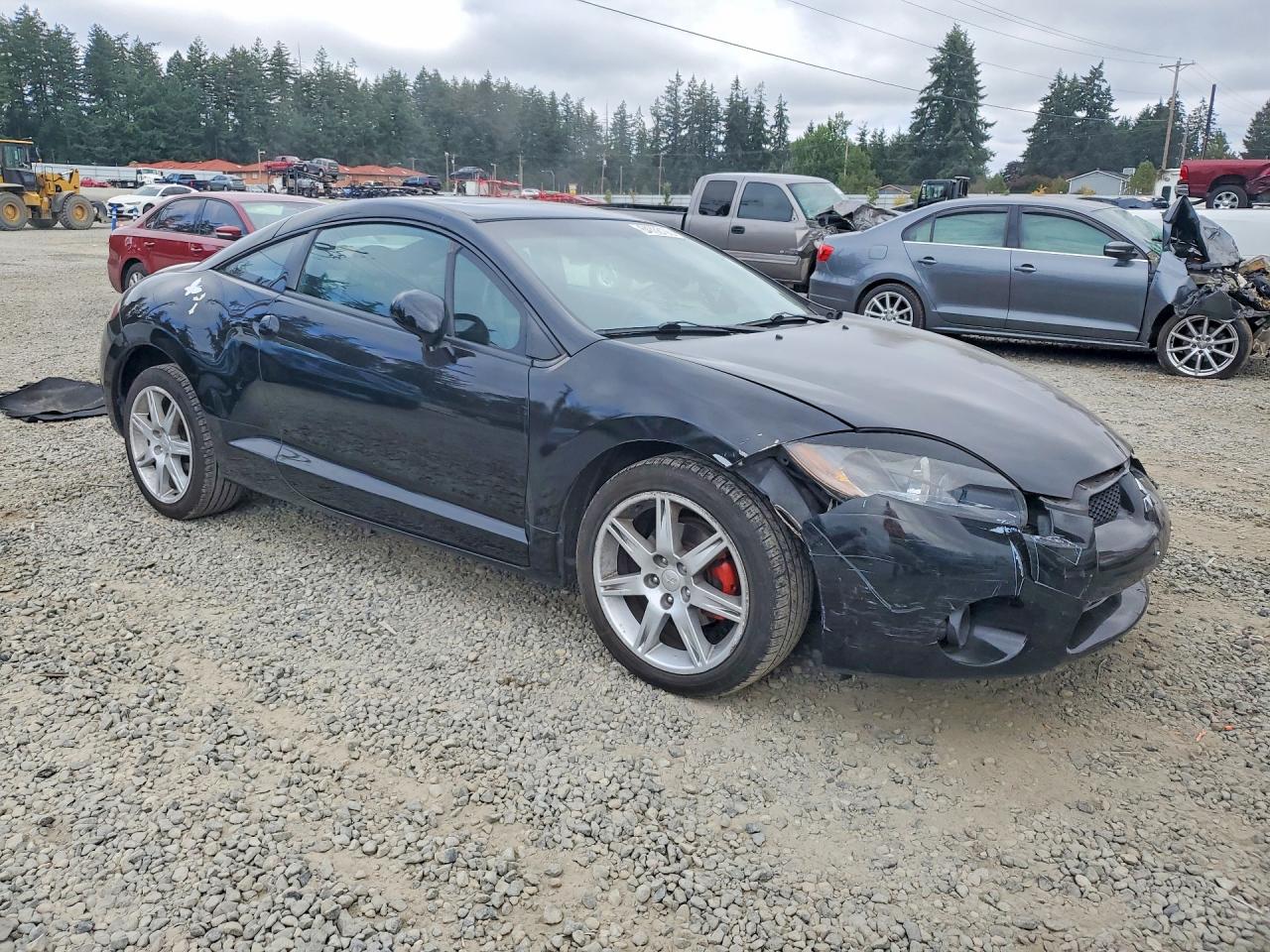 2007 Mitsubishi Eclipse Es Black vin: 4A3AK64F37E057822