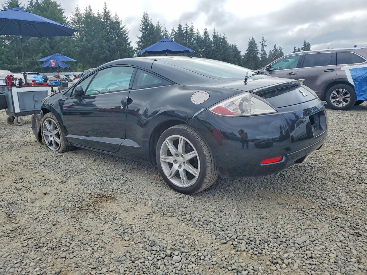 2007 Mitsubishi Eclipse Es Black vin: 4A3AK64F37E057822
