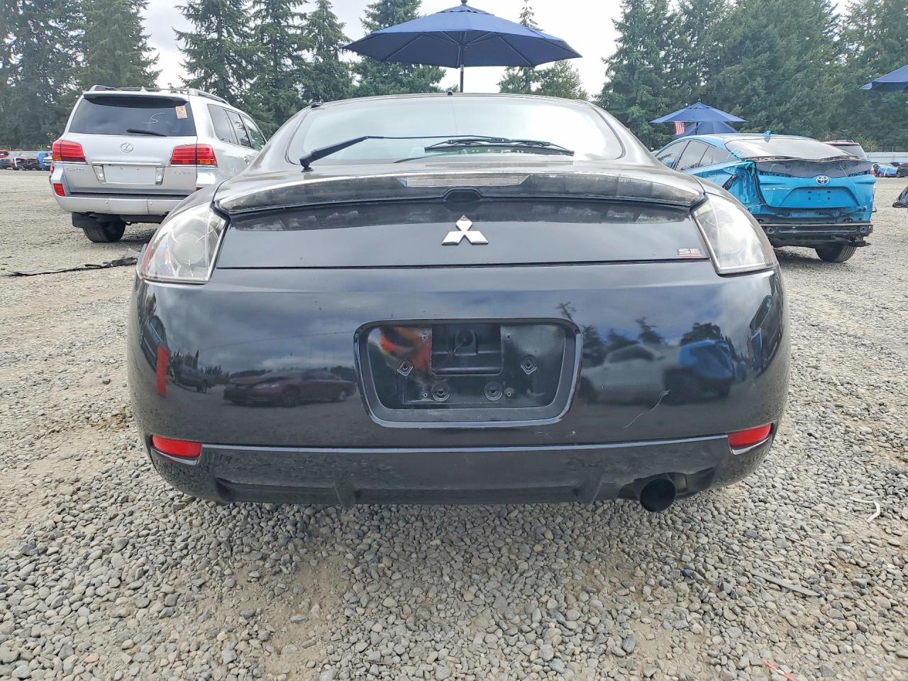 2007 Mitsubishi Eclipse Es Black vin: 4A3AK64F37E057822