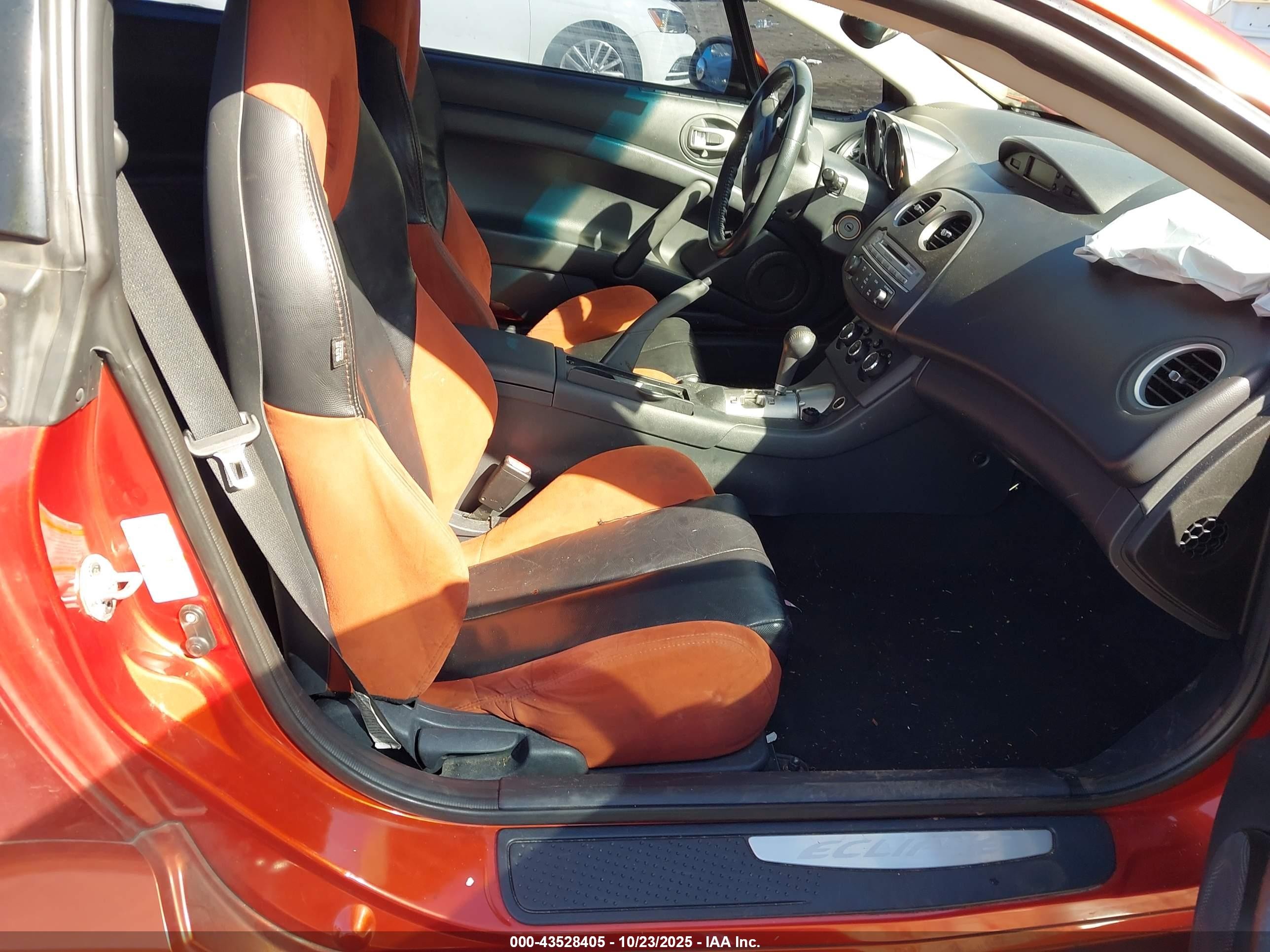 2008 Mitsubishi Eclipse Gs/se Оранжевый vin: 4A3AK64F48E034079