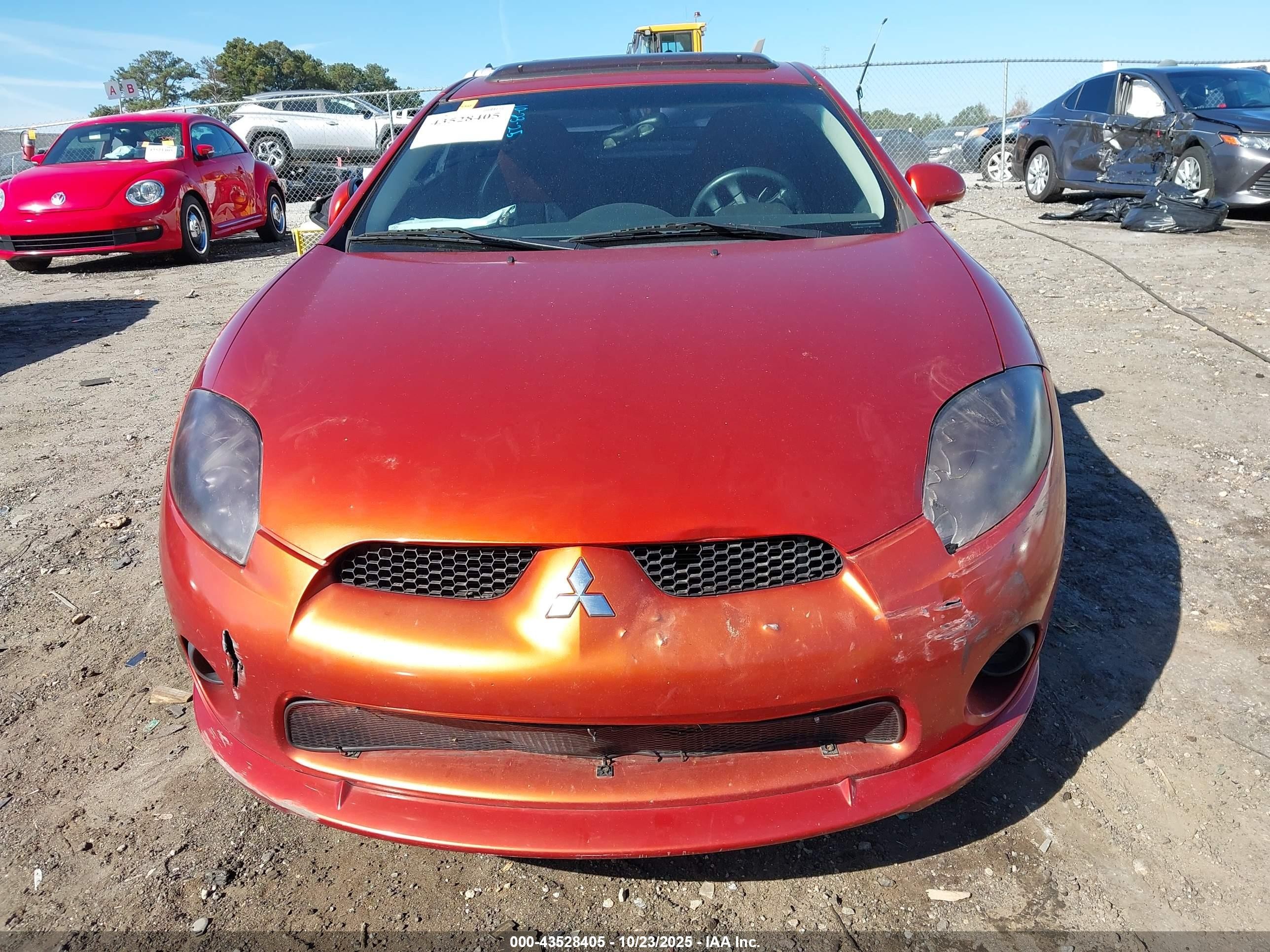 2008 Mitsubishi Eclipse Gs/se Оранжевый vin: 4A3AK64F48E034079
