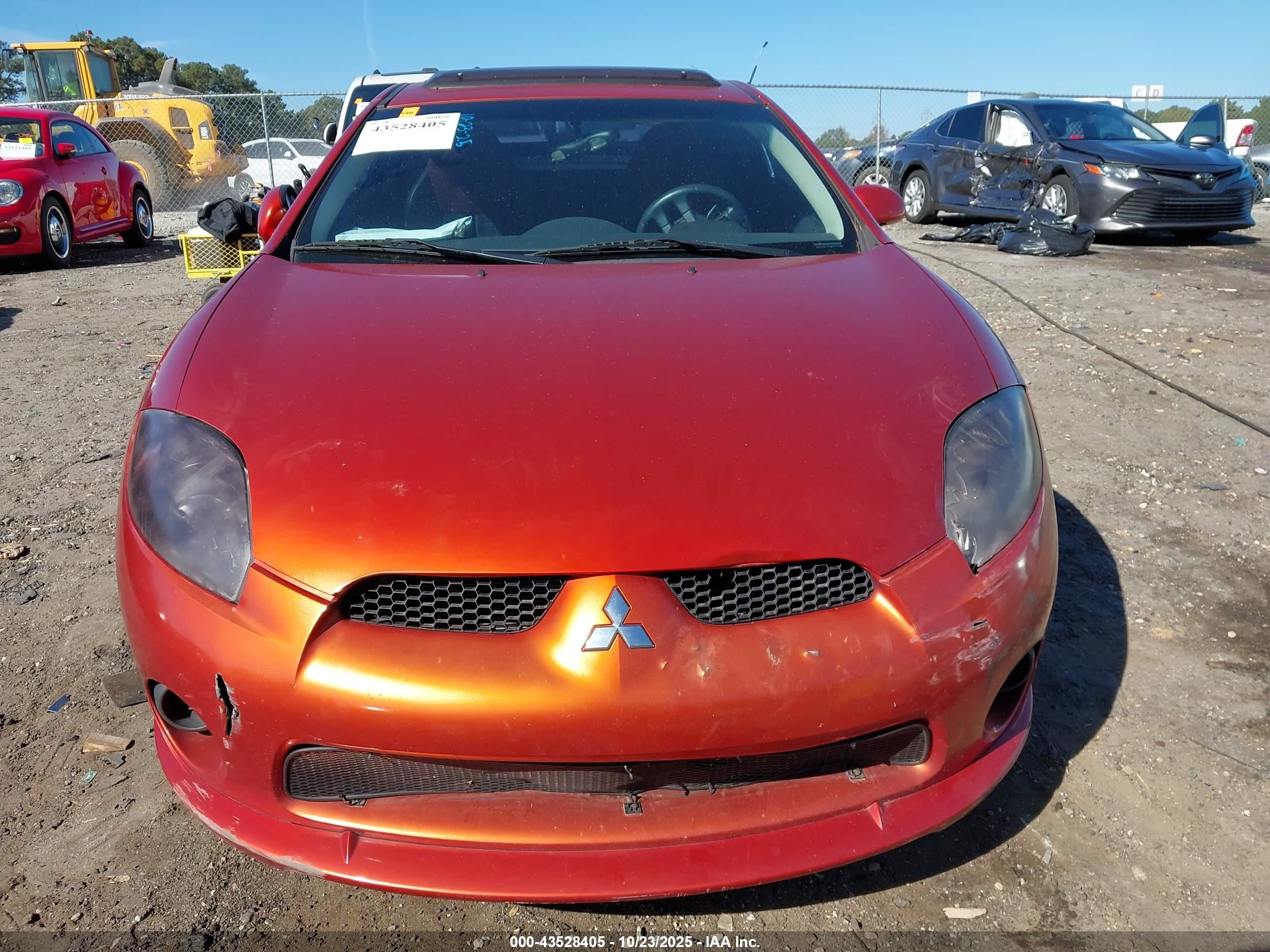 2008 Mitsubishi Eclipse Gs/se Оранжевый vin: 4A3AK64F48E034079