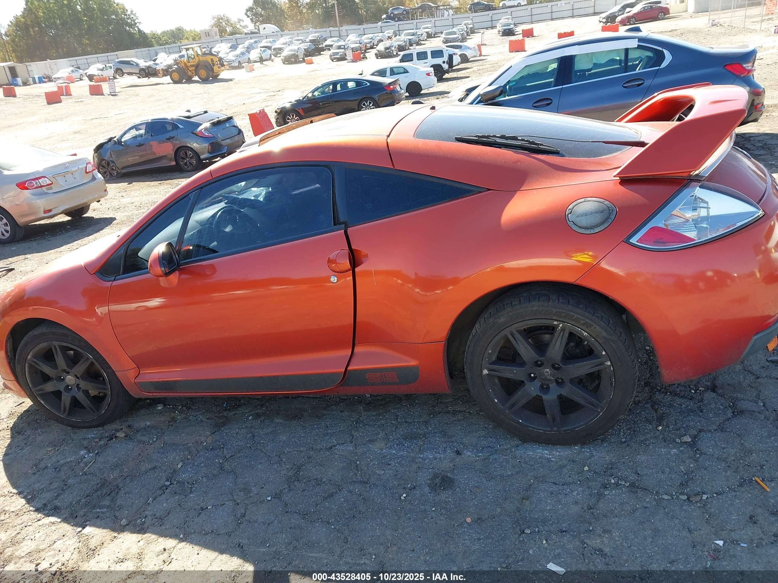 2008 Mitsubishi Eclipse Gs/se Оранжевый vin: 4A3AK64F48E034079