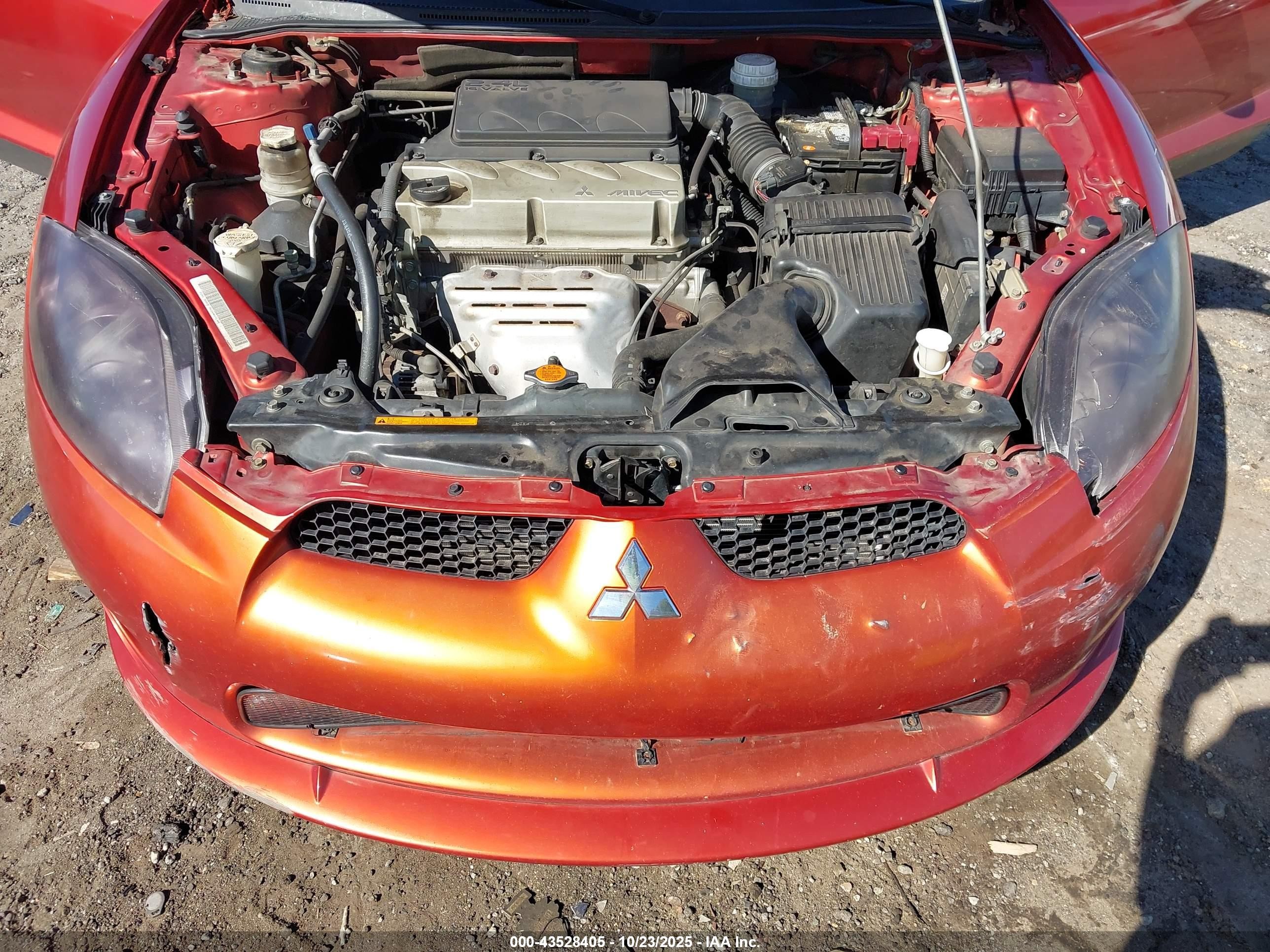 2008 Mitsubishi Eclipse Gs/se Оранжевый vin: 4A3AK64F48E034079