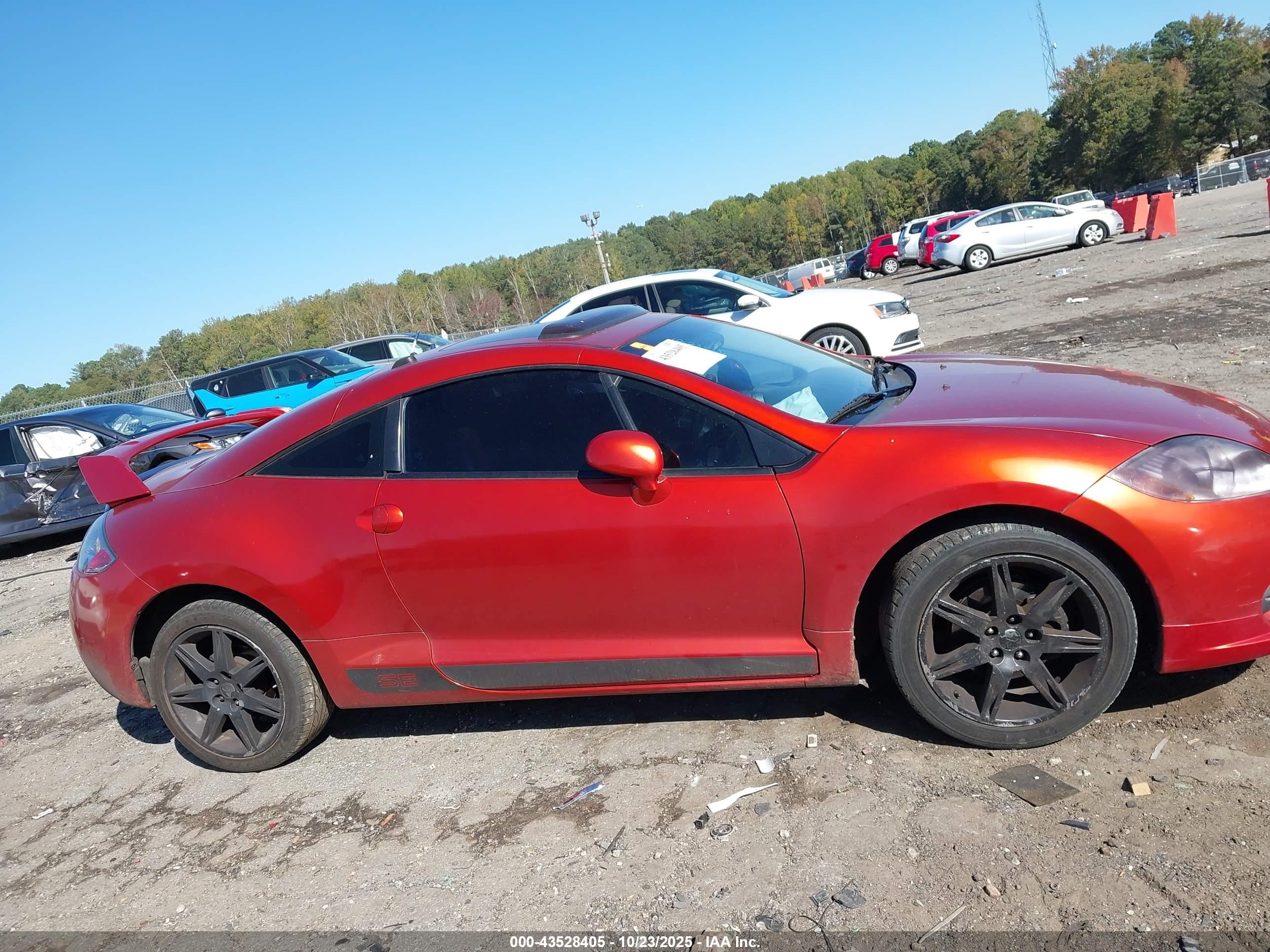 2008 Mitsubishi Eclipse Gs/se Оранжевый vin: 4A3AK64F48E034079