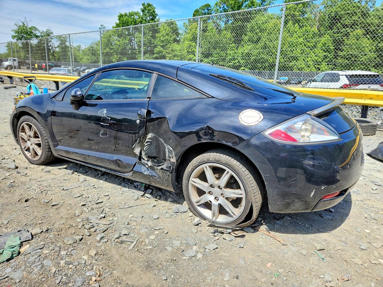 2007 Mitsubishi Eclipse Black vin: 4A3AK64F77E054342