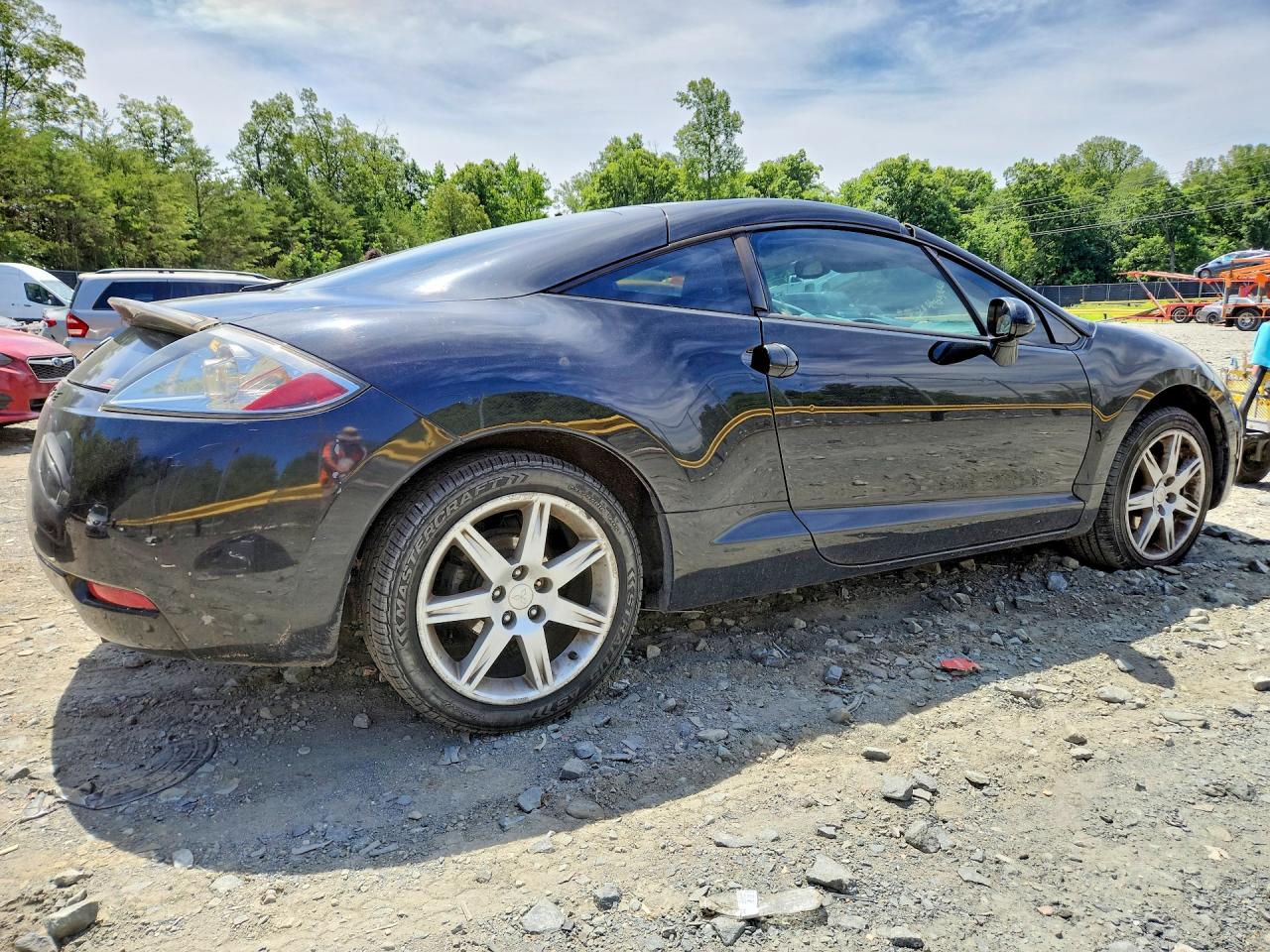2007 Mitsubishi Eclipse Black vin: 4A3AK64F77E054342