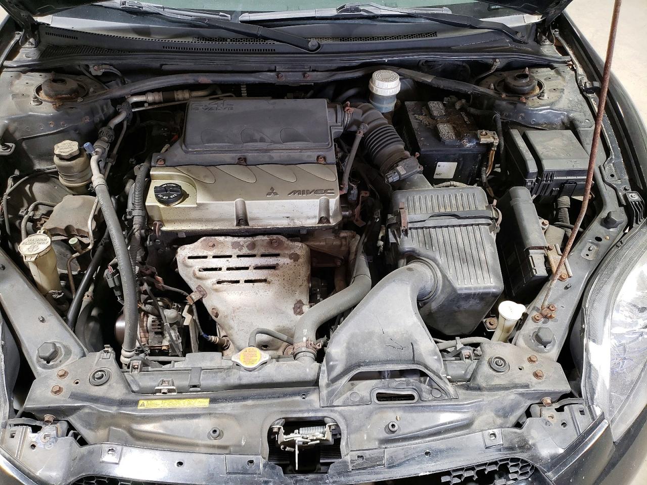 2007 Mitsubishi Eclipse Es Black vin: 4A3AK64F87E064703