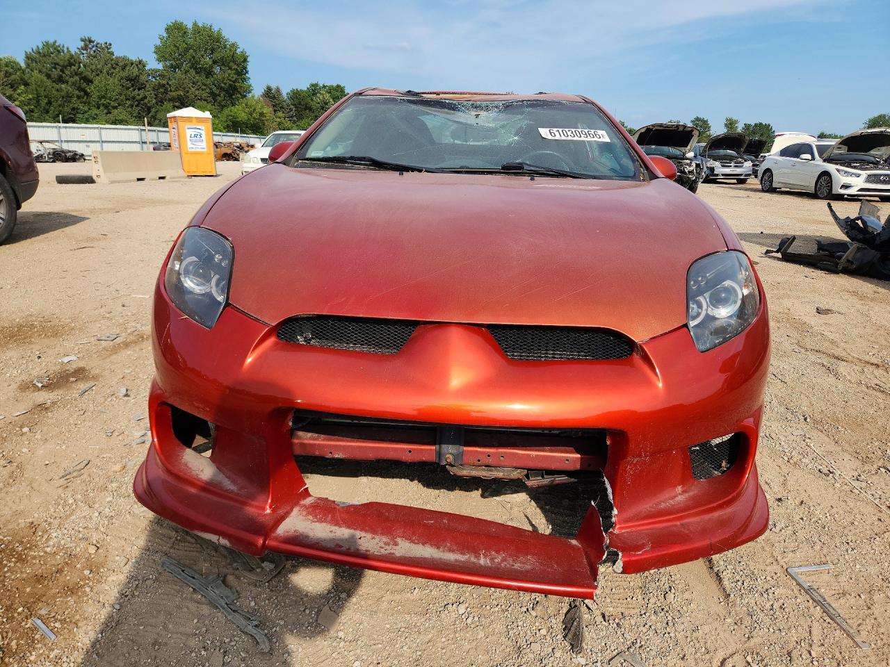 2007 Mitsubishi Eclipse Es Оранжевый vin: 4A3AK64F97E070381
